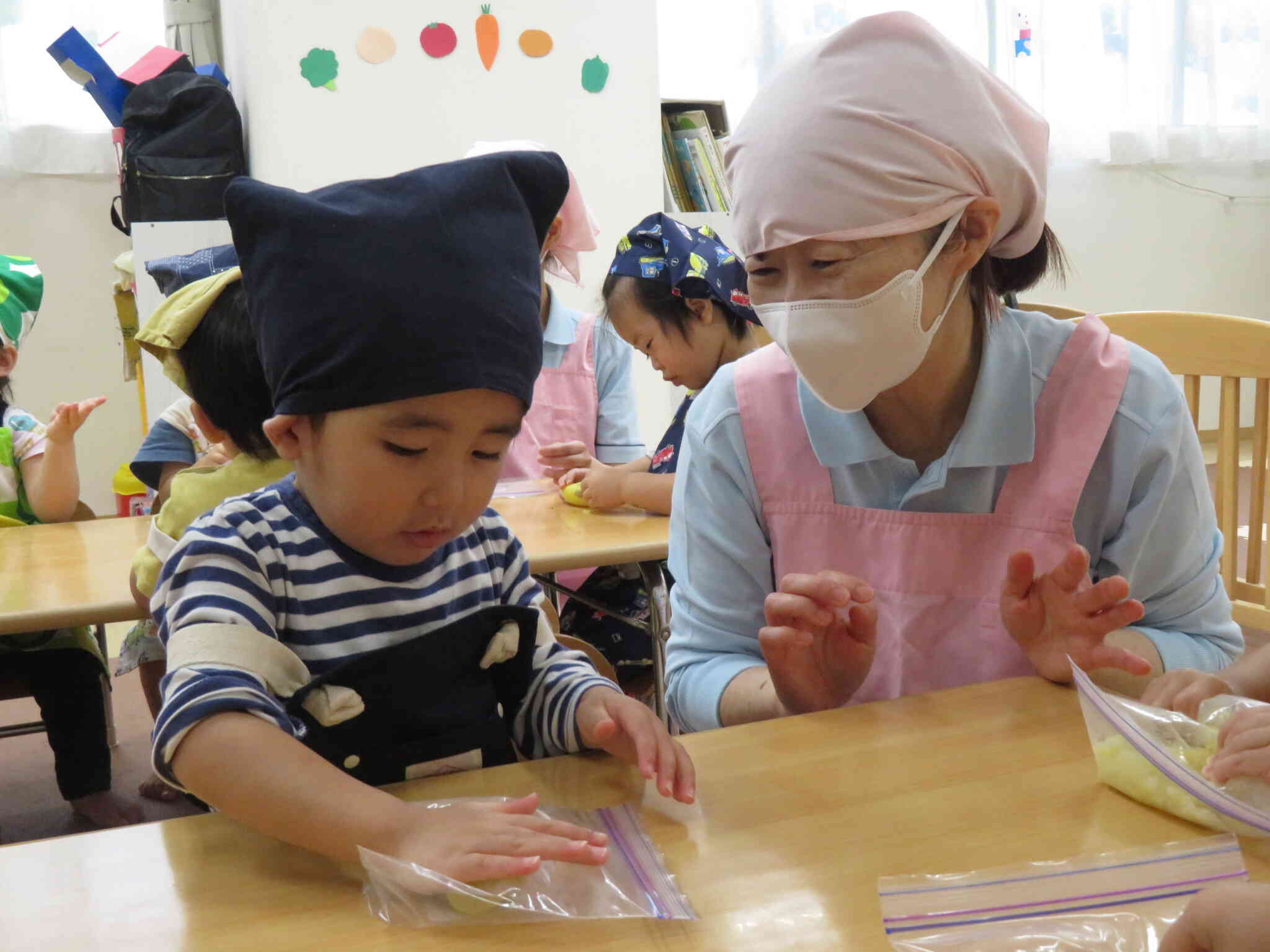 うさぎ組（２歳児）の食育