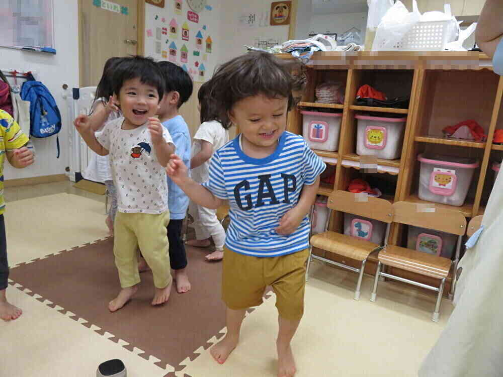楽しんでいる様子