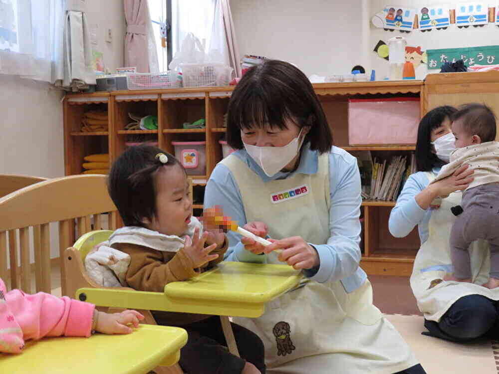 保育士からのインタビュー。