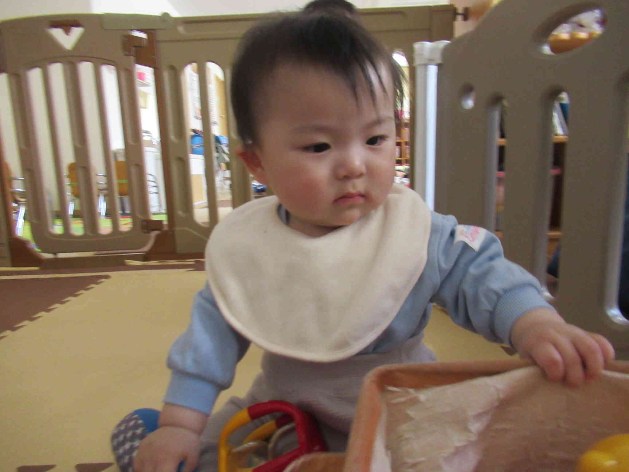 ひよこ組（０歳児クラス）の様子