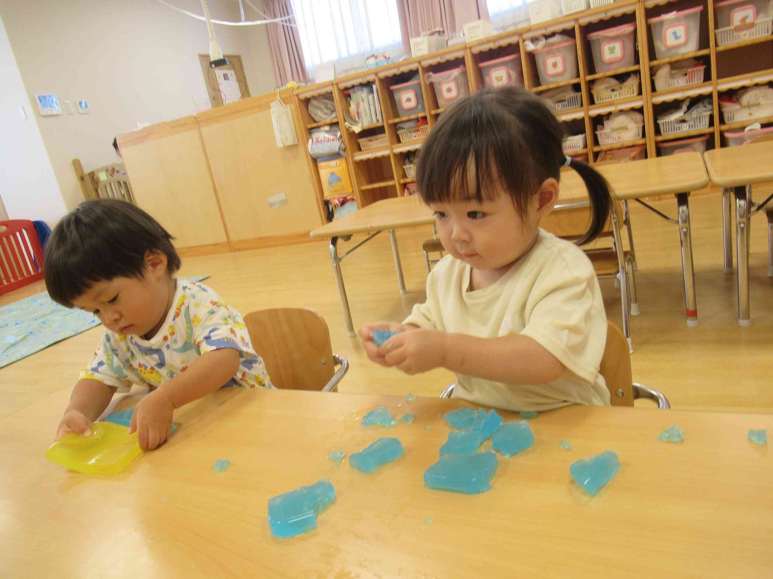 つめた～い！！