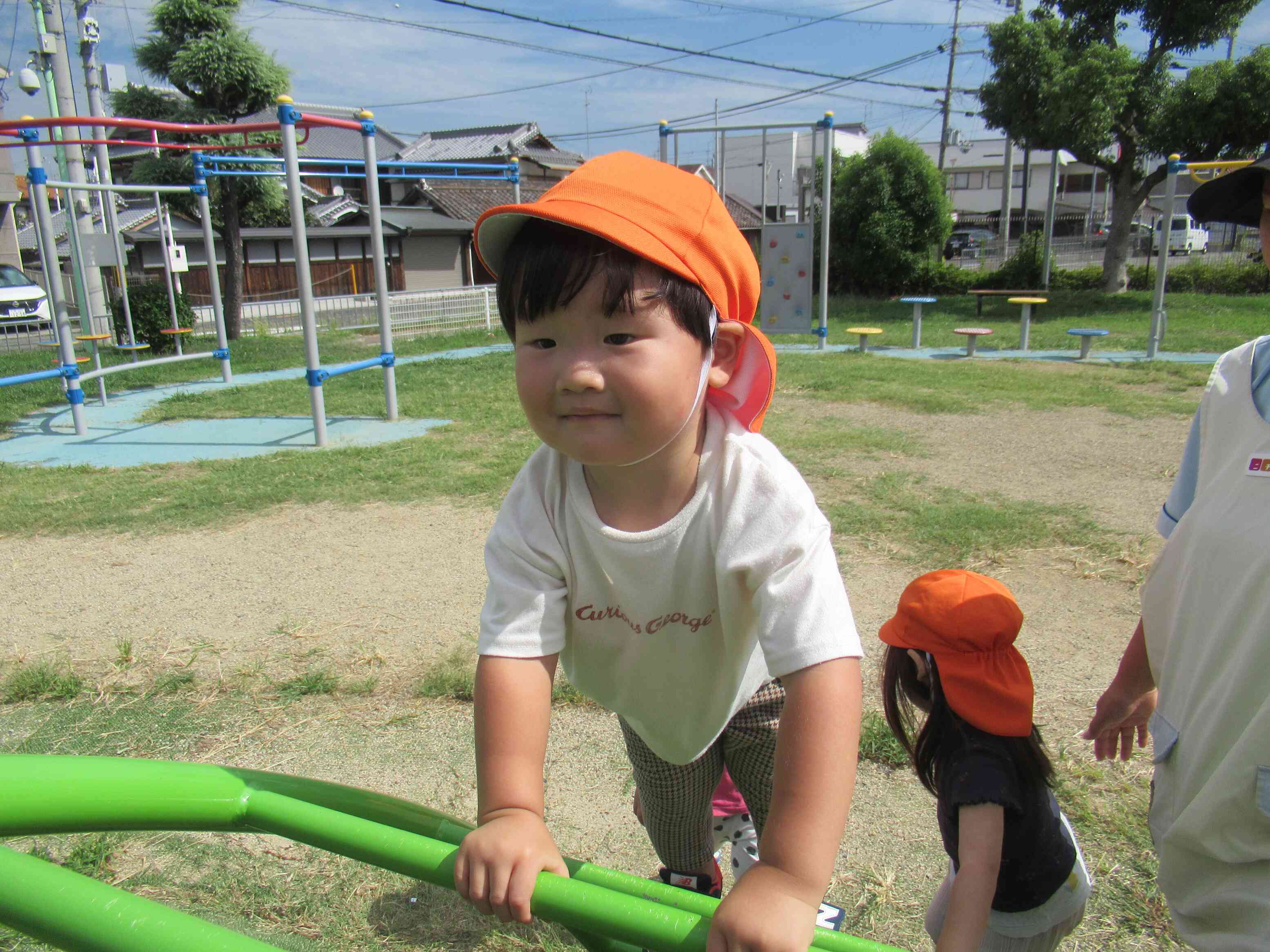 １，２！１，２！上手に登れるよ♪
