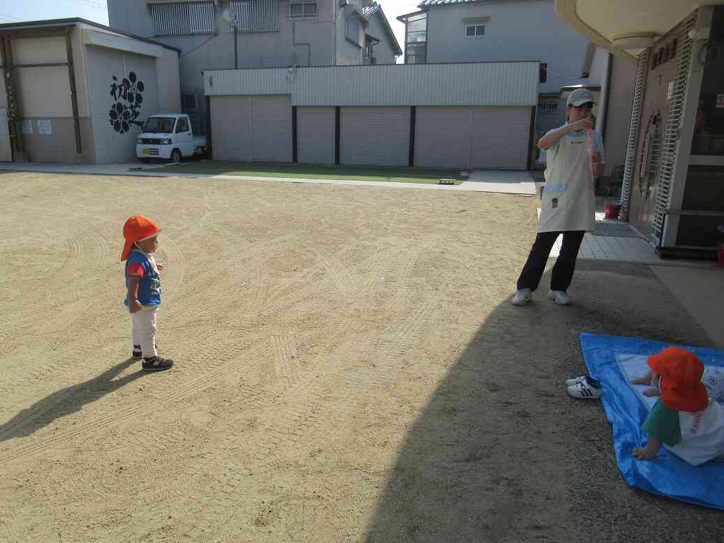 しゃぼん玉もしたよ！