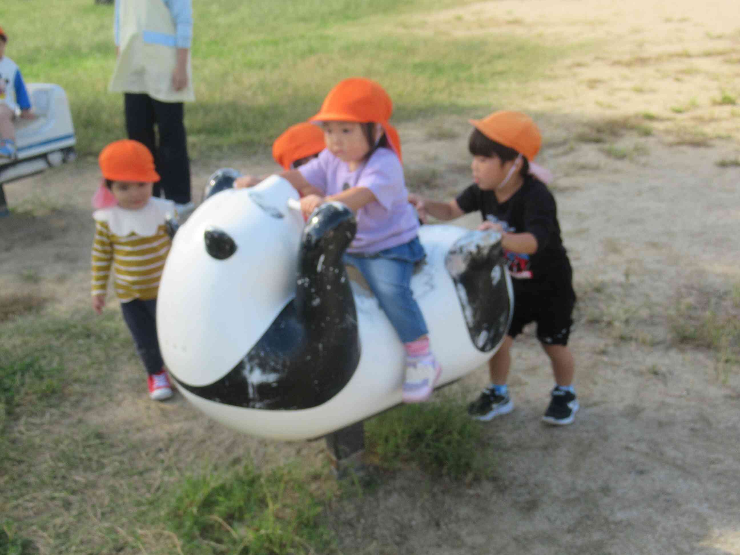 公園で遊んだよ♪