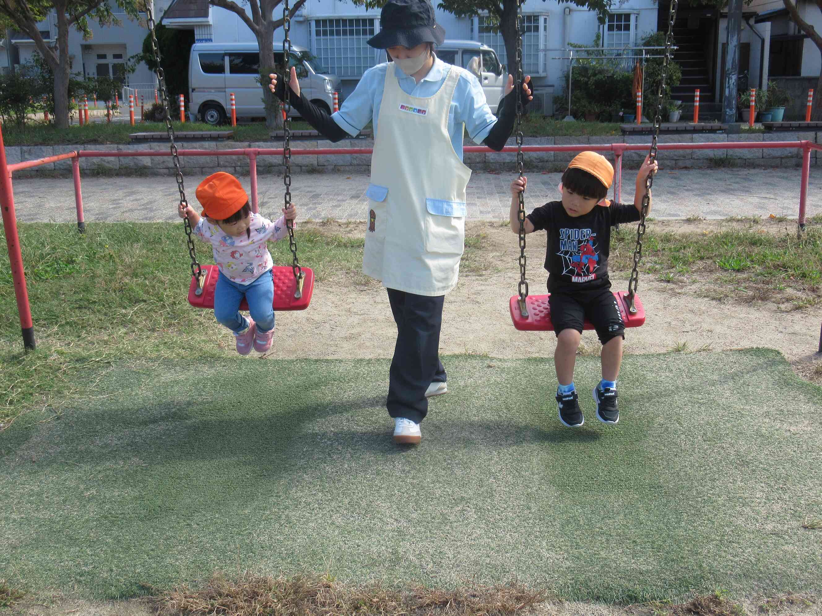 ブランコ気持ちいいね