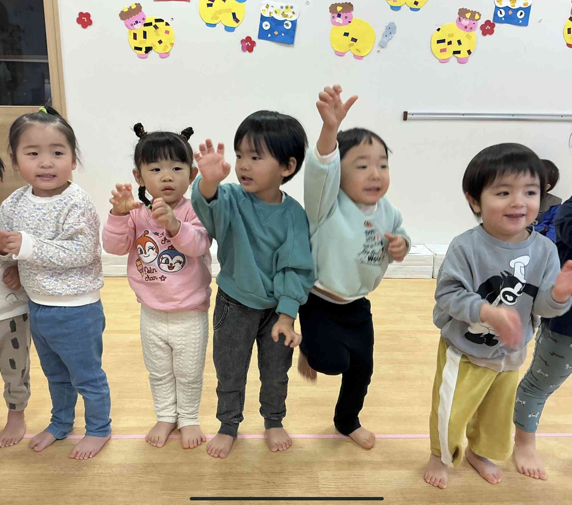 朝の会から1日元気にスタート‼️