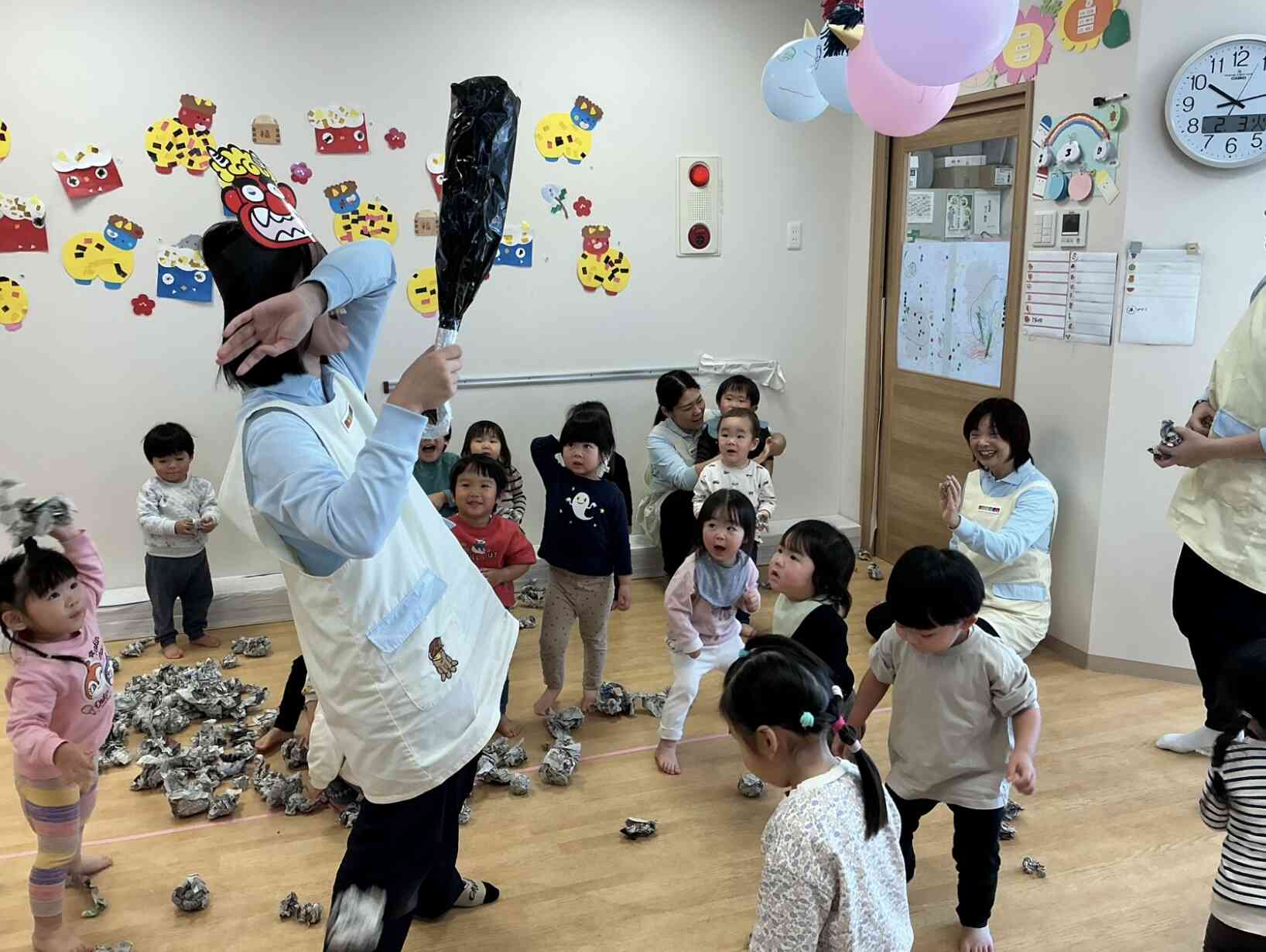 鬼をやっつけたよー！！