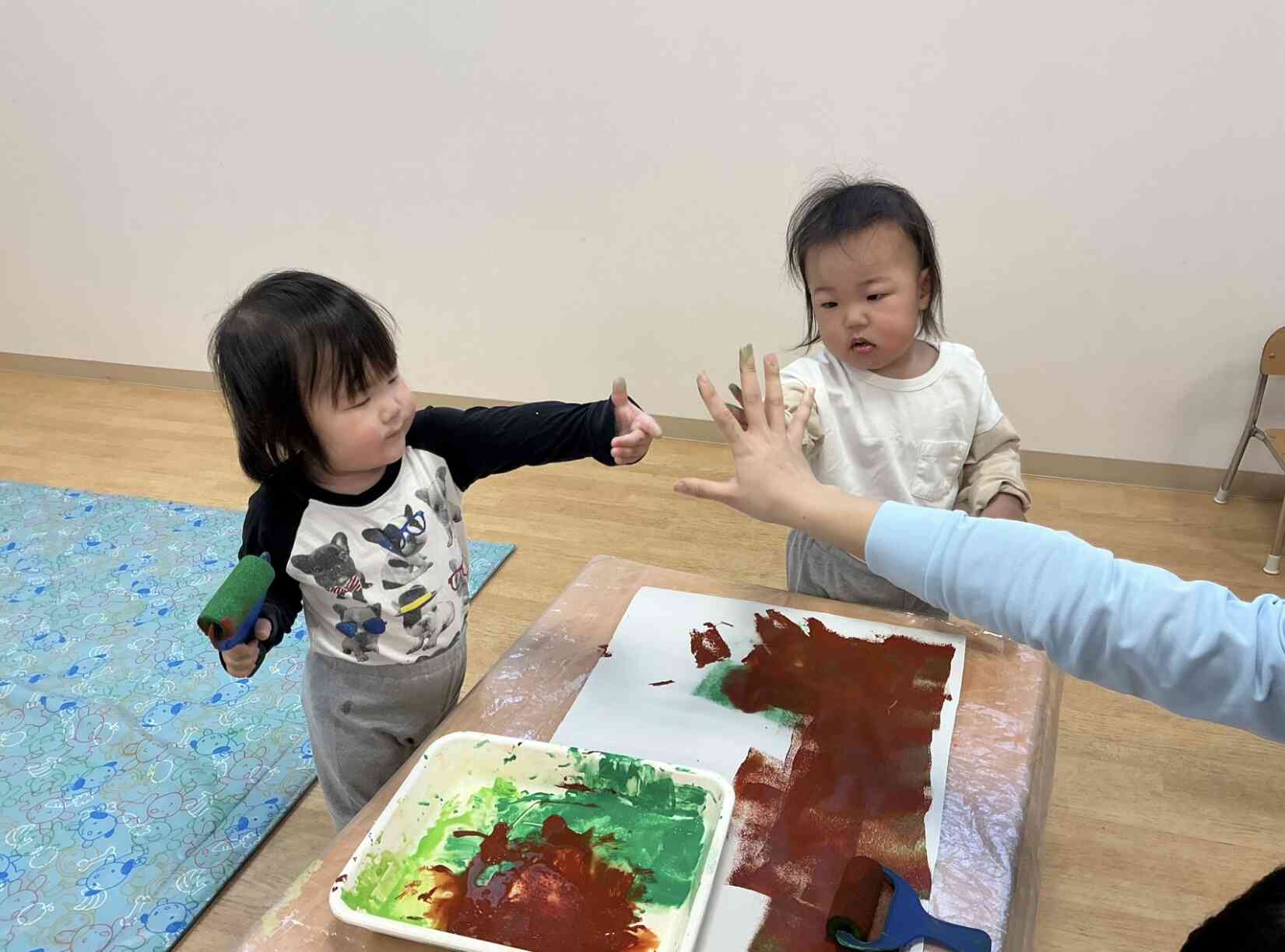 おててについたよ‼︎