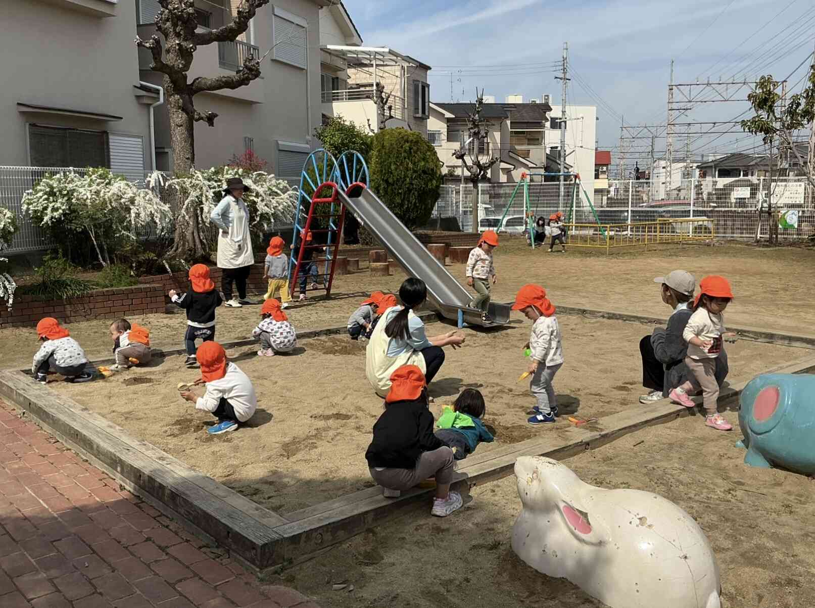 公園で遊んだよ♪