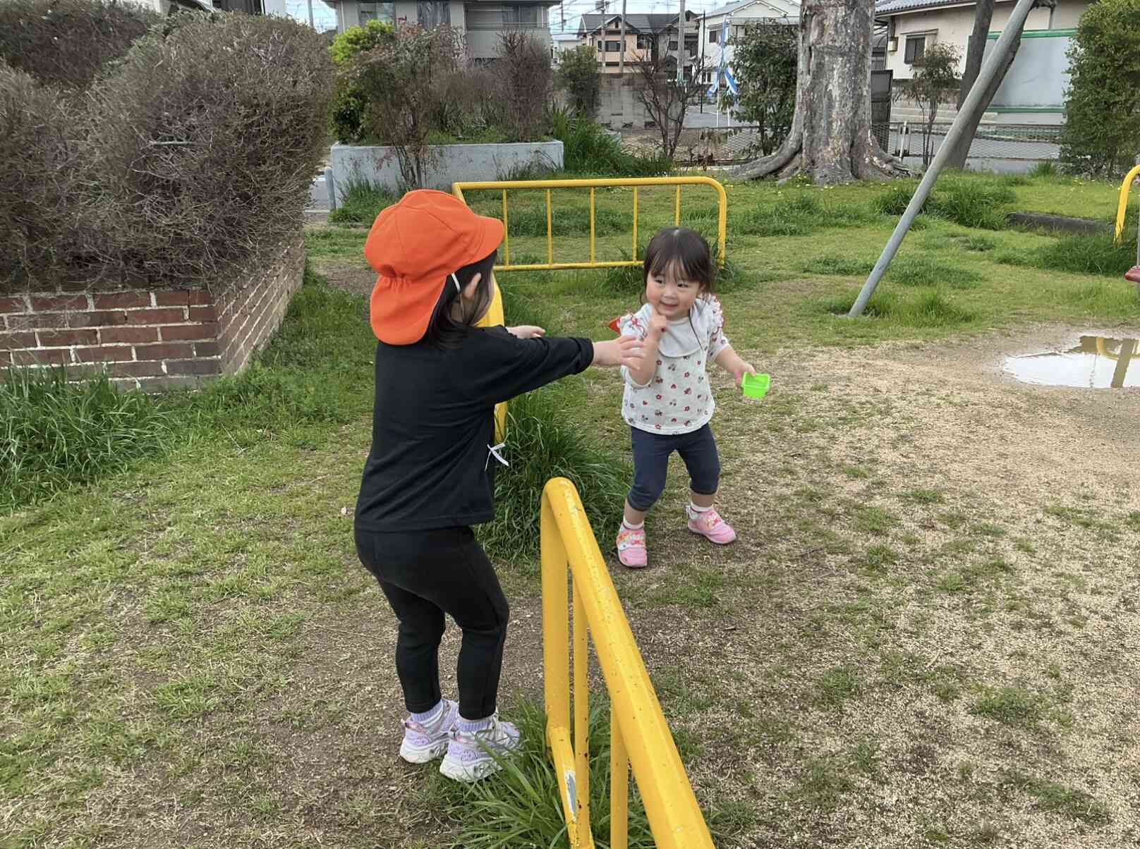 水たまりが、、、