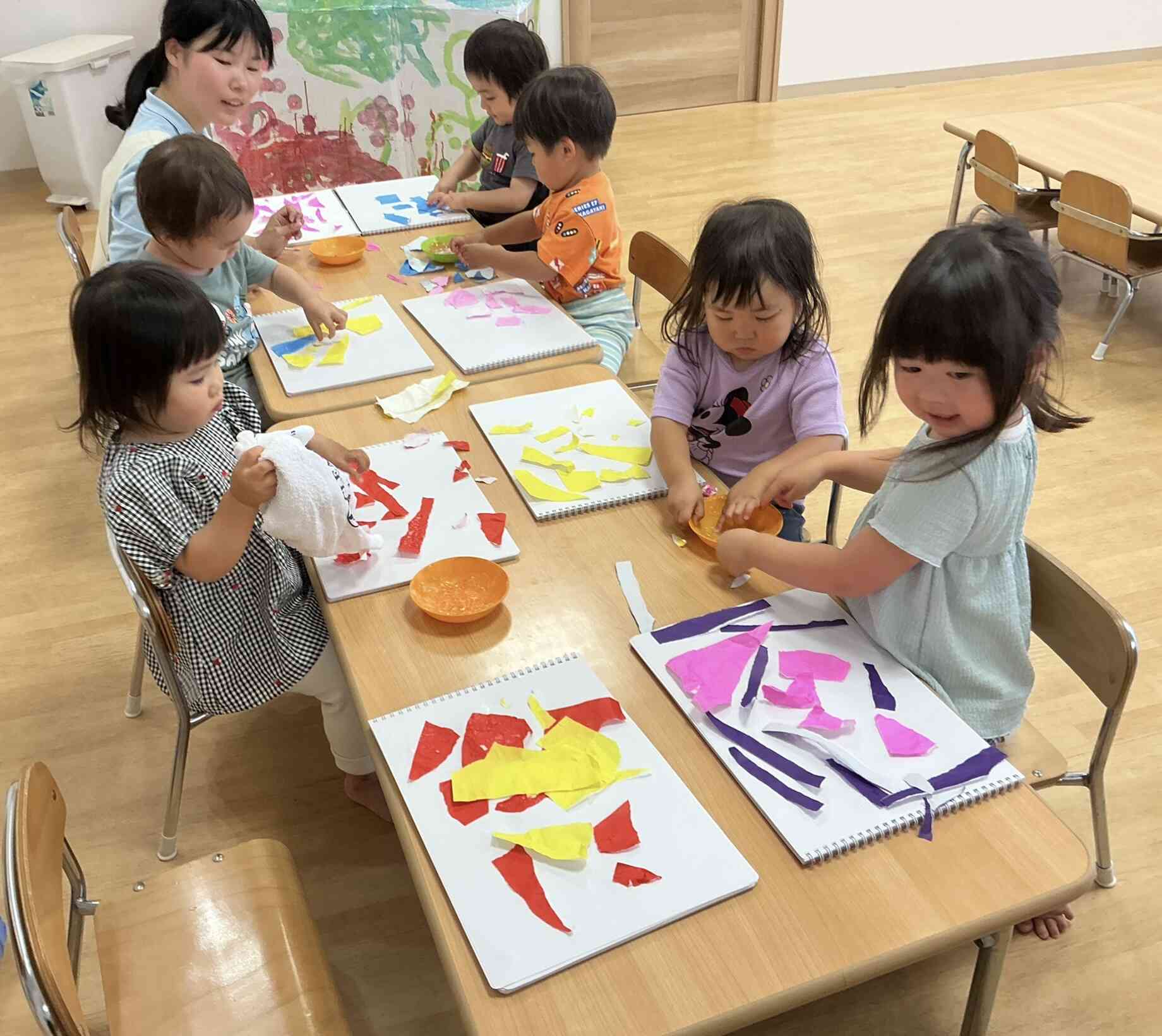 うさぎ組さんは製作をしました！｜ニチイキッズはつしば保育園｜ニチイ