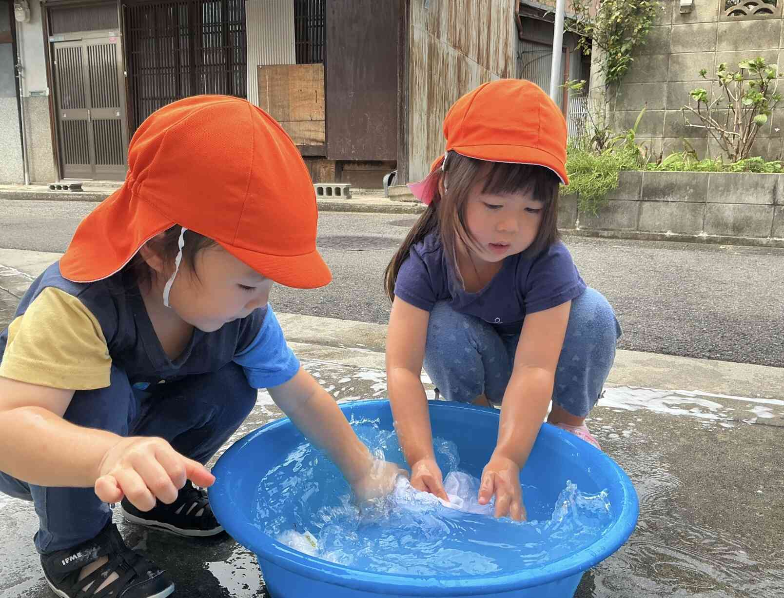 ゴシゴシ洗うよ♪