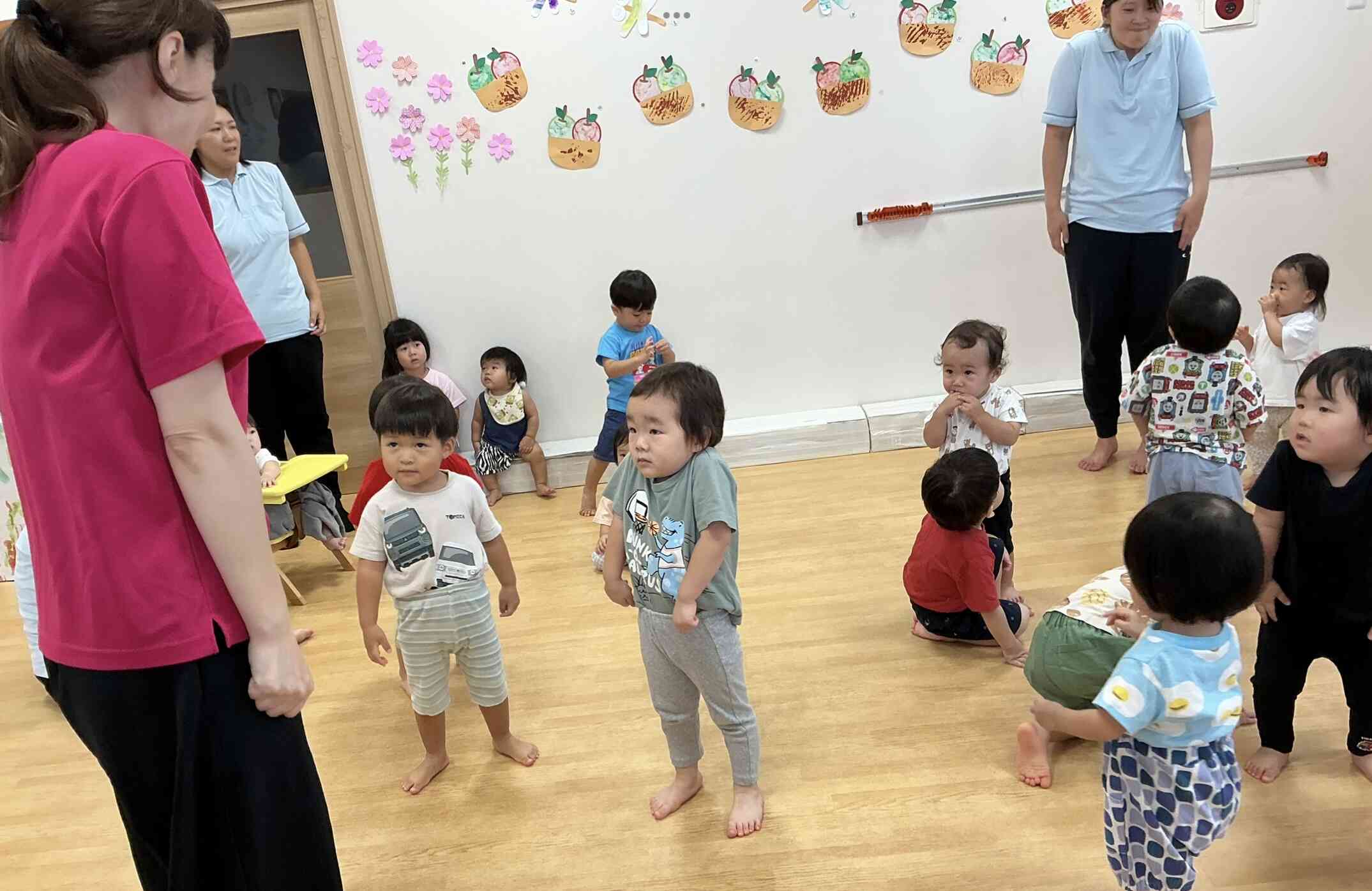 音楽に合わせて