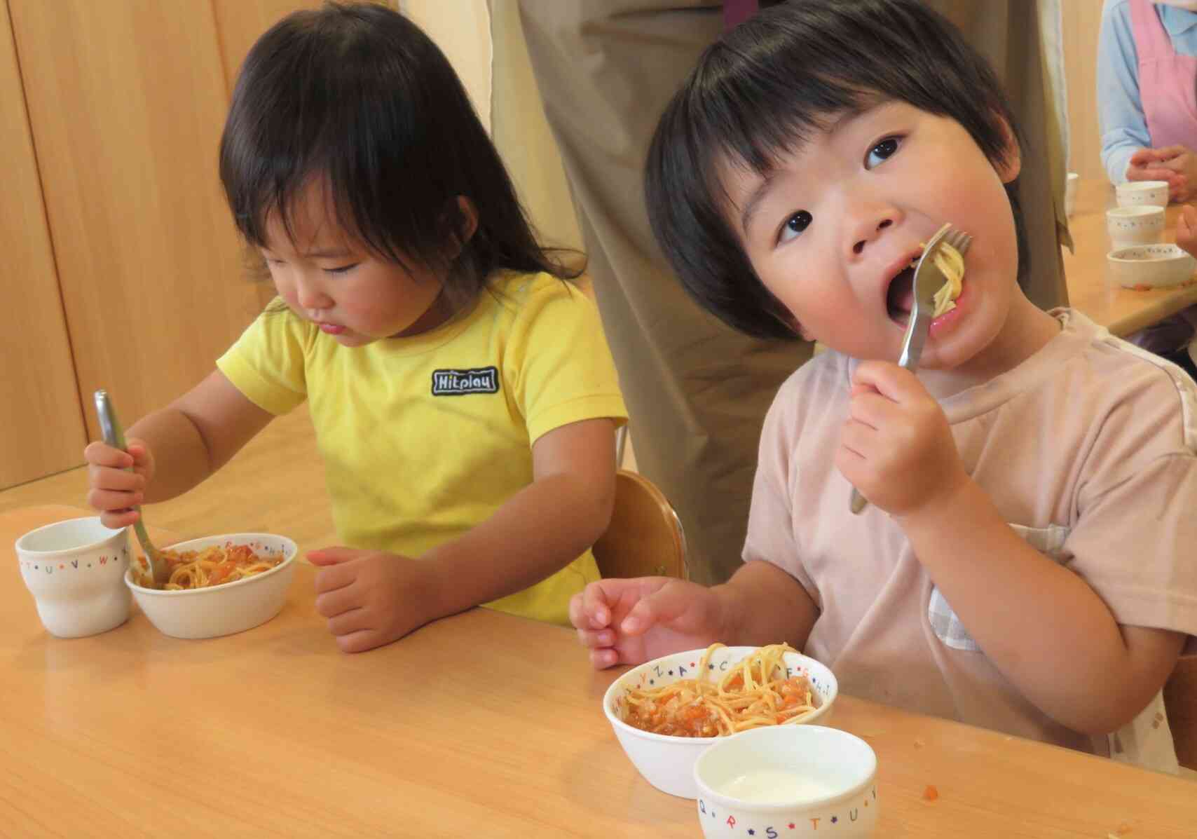 大きなお口でパク☆