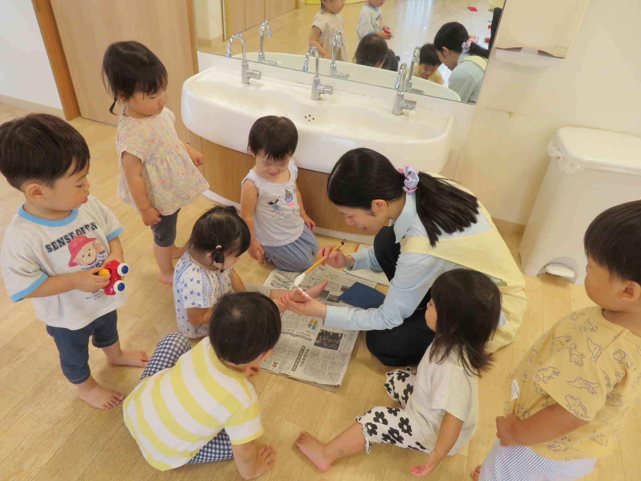 お月見団子製作（１歳児）