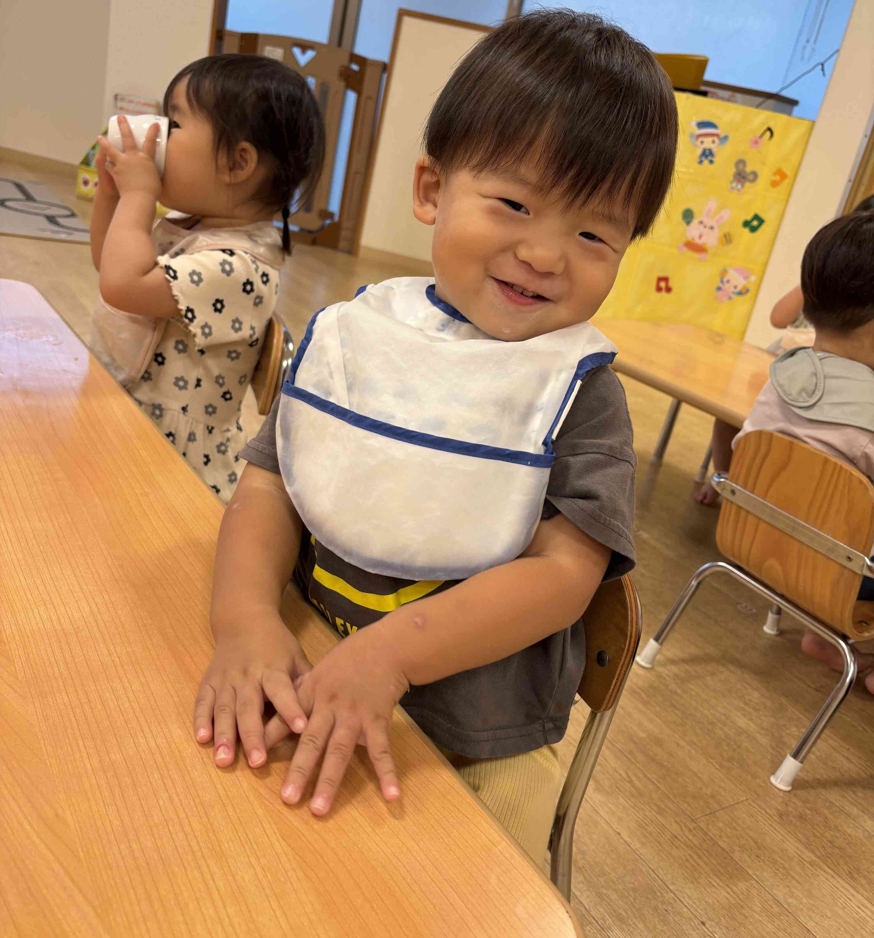 給食たのしみだね♪