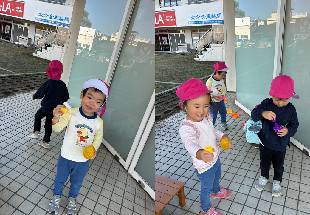 外遊び(2歳児)