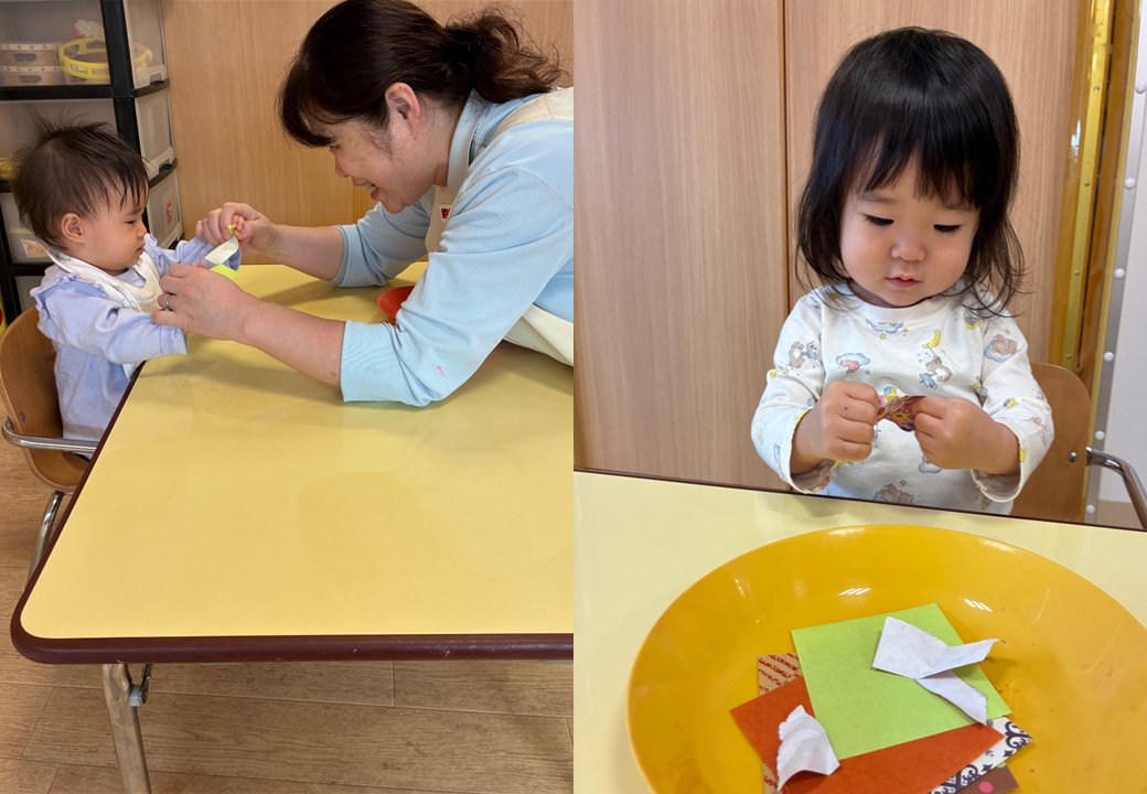 みのむし製作（０歳児）