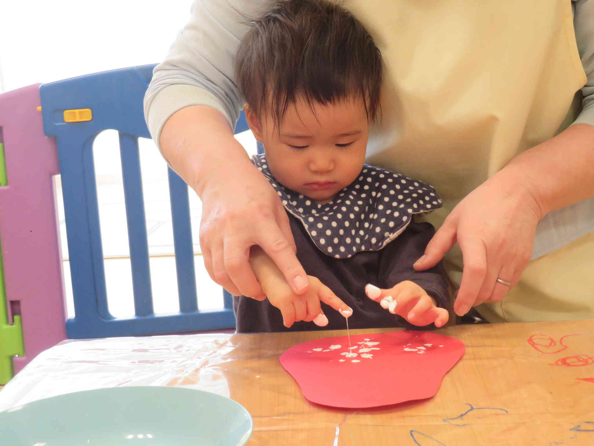 絵の具が伸びたね！