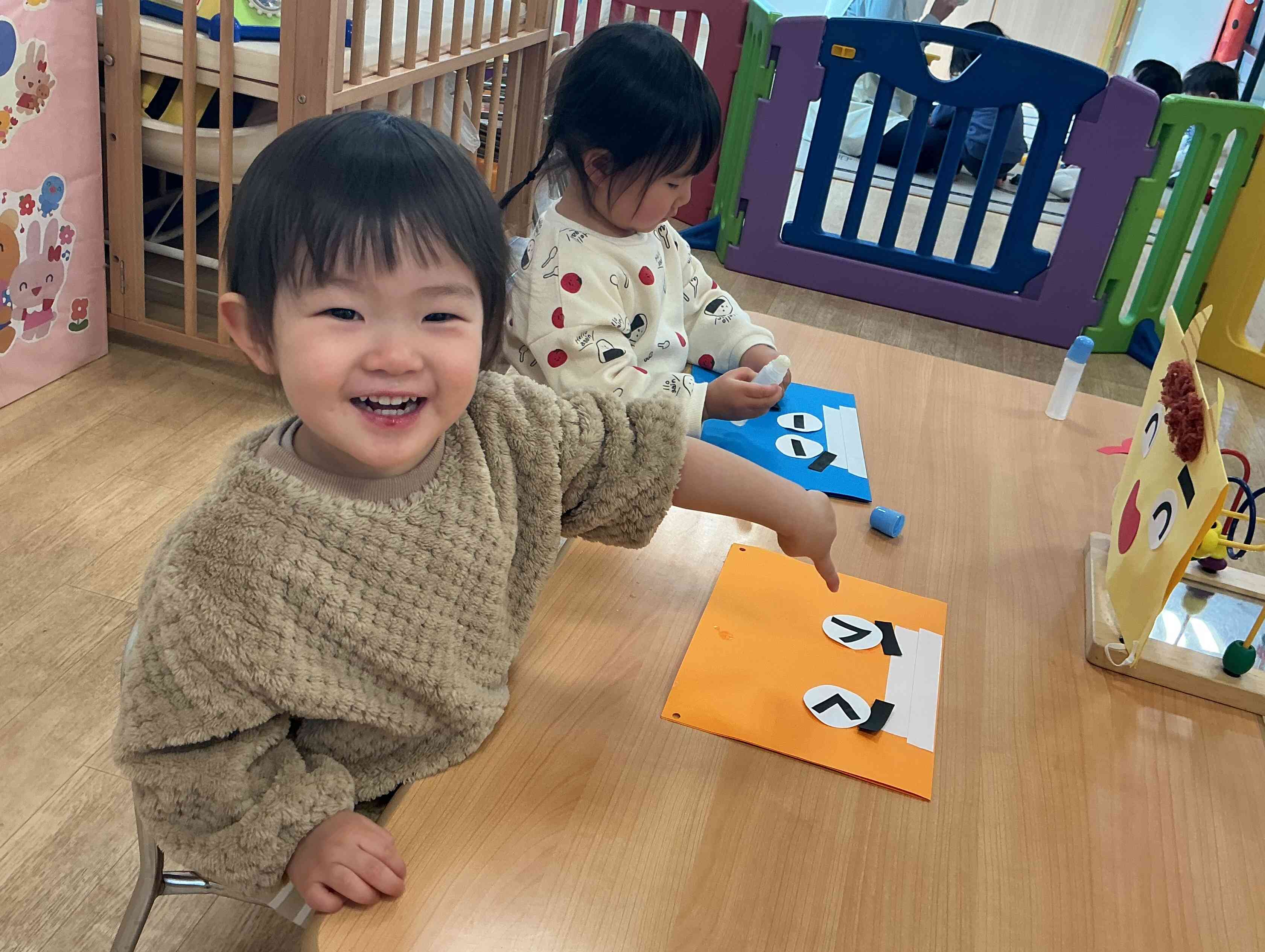節分帽子づくり（１歳児）