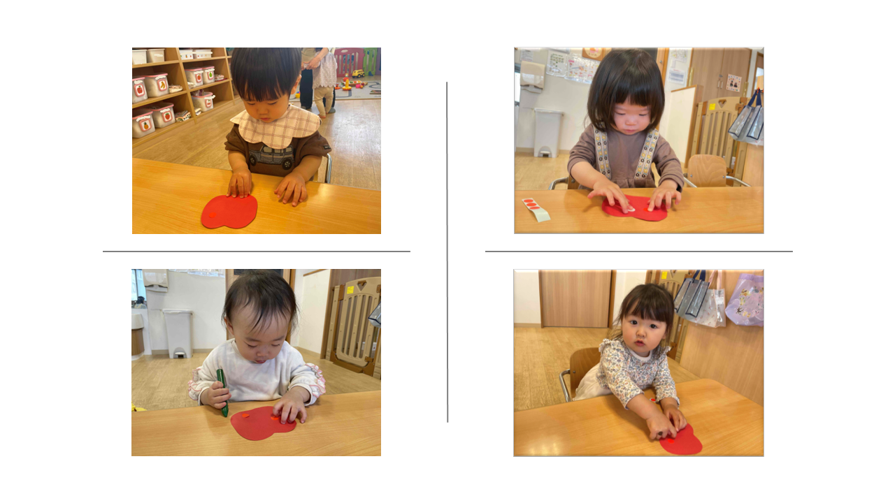 はらぺこあおむし制作(１歳児）