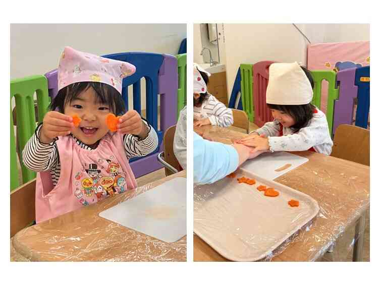 食育☆野菜の型抜きをしよう