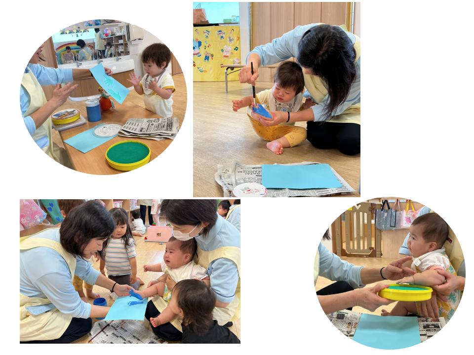 ぺったん！七夕製作(０歳児)