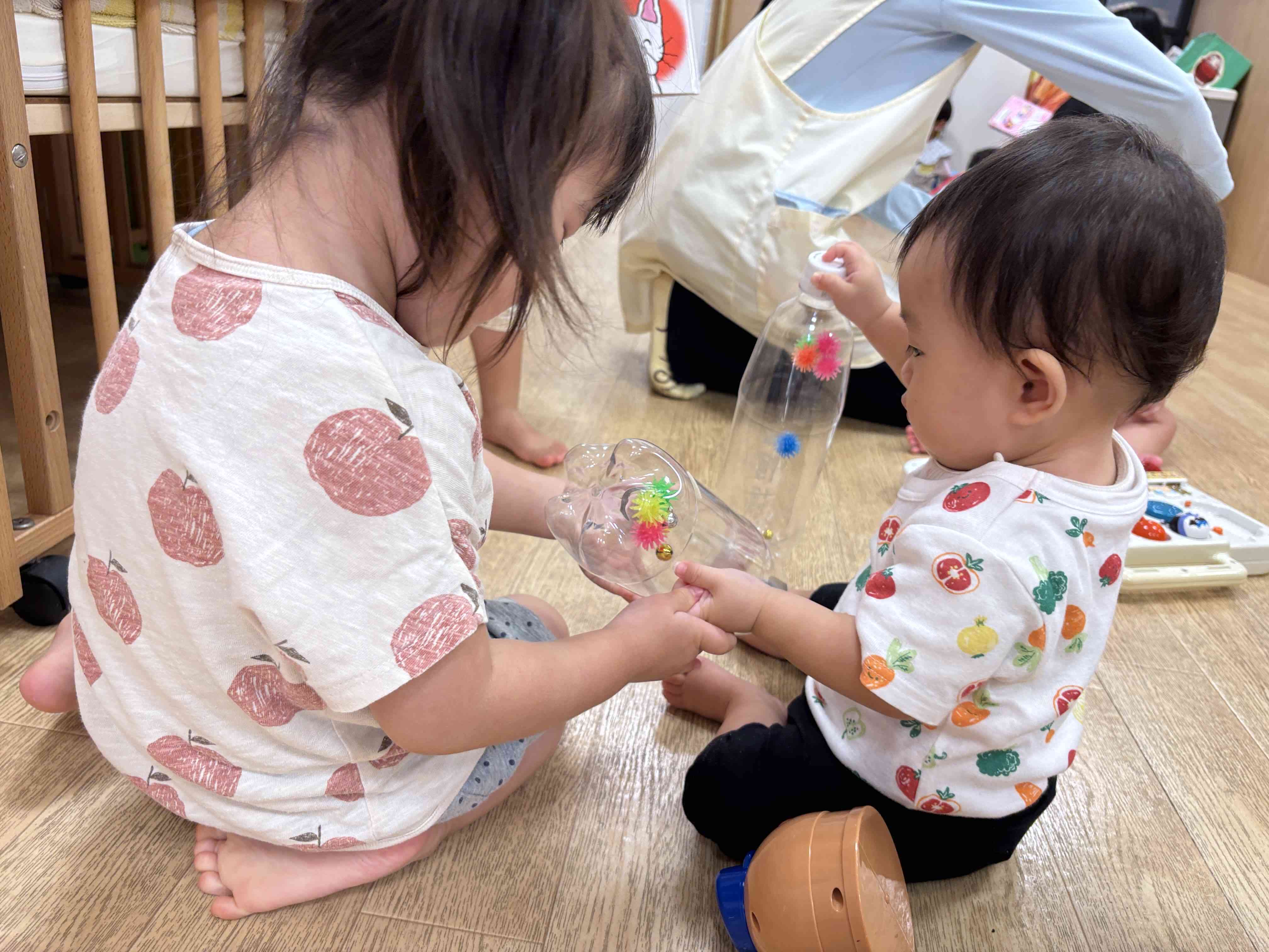 どうぞ！一緒にね！かわいいね！きもちの芽生え