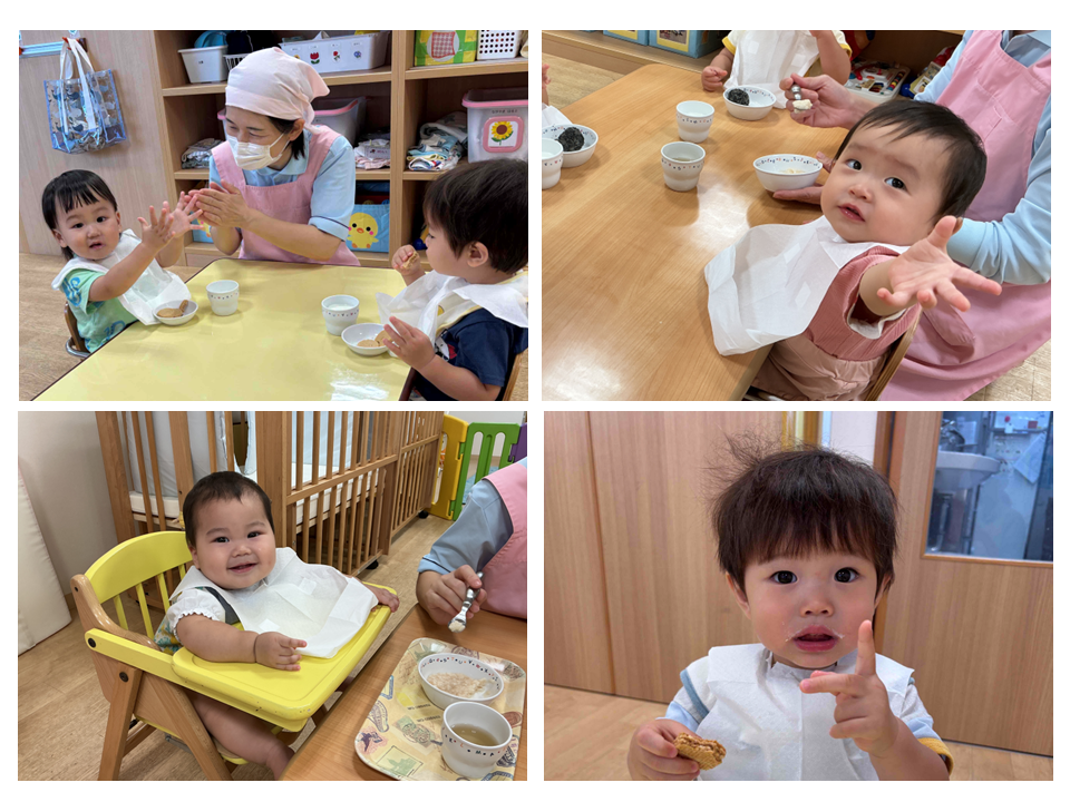 おやつ・ミルクの時間♪(０歳児)