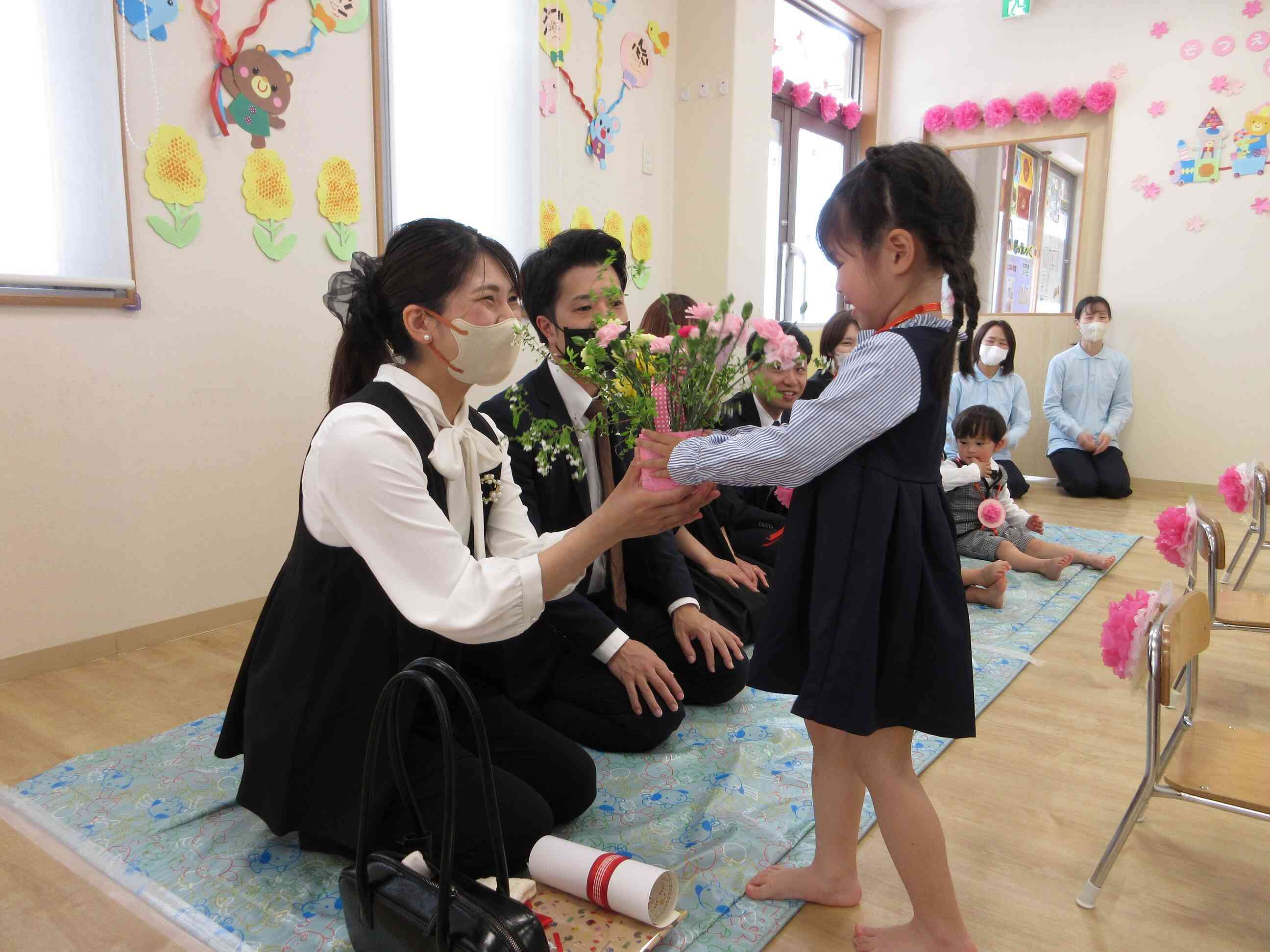 笑顔の花が咲きました