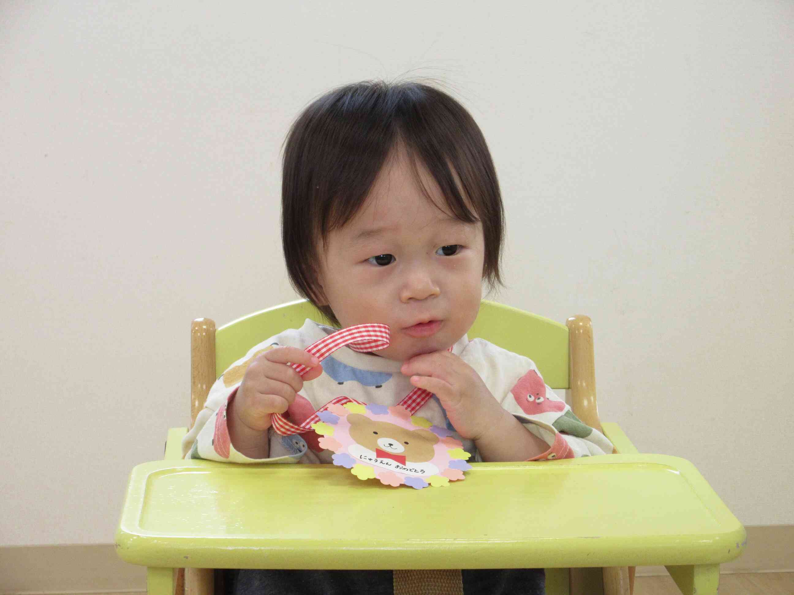 椅子にも上手に座れたよ