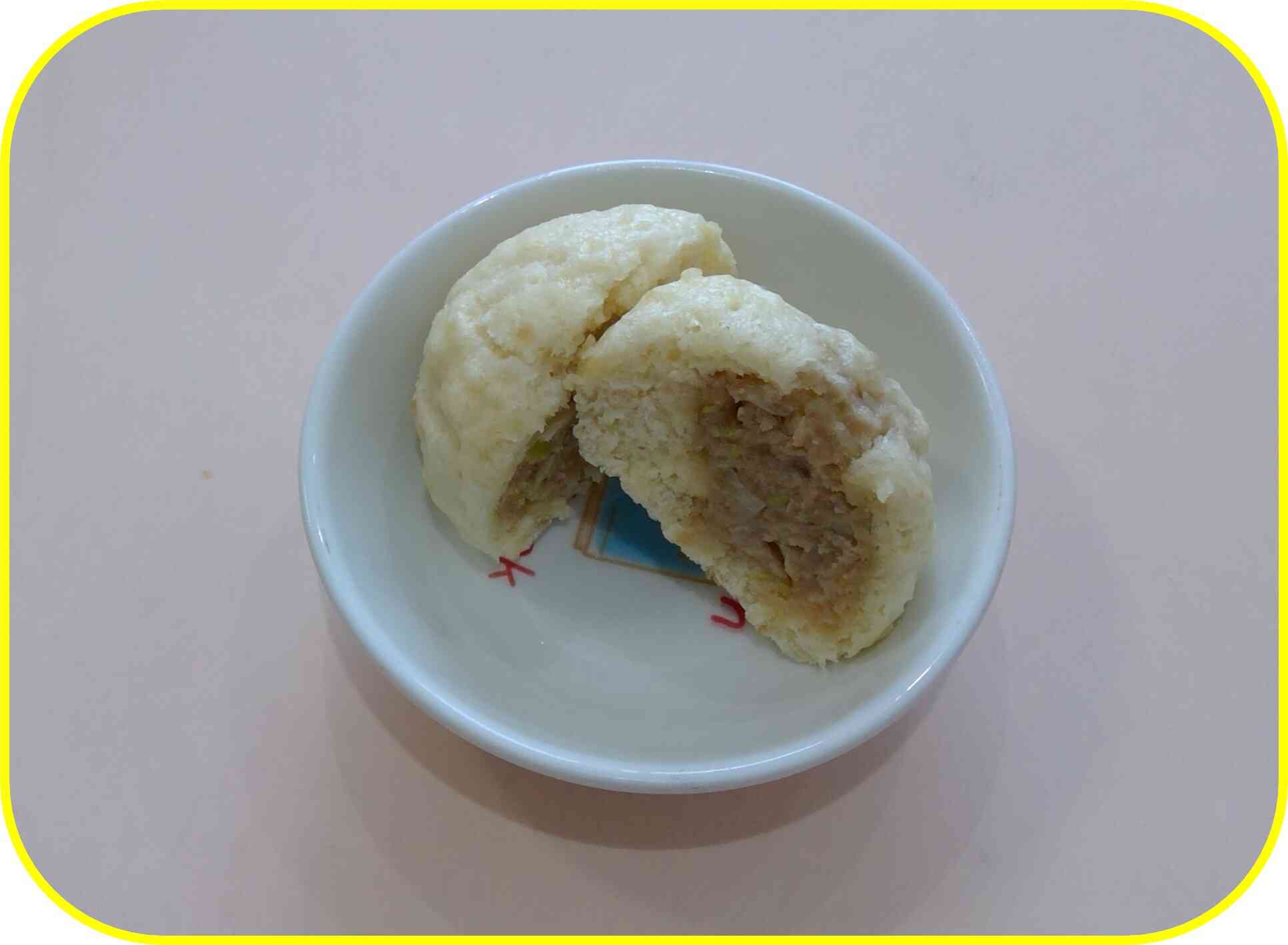 午後おやつの手作り「ミニ肉まん」