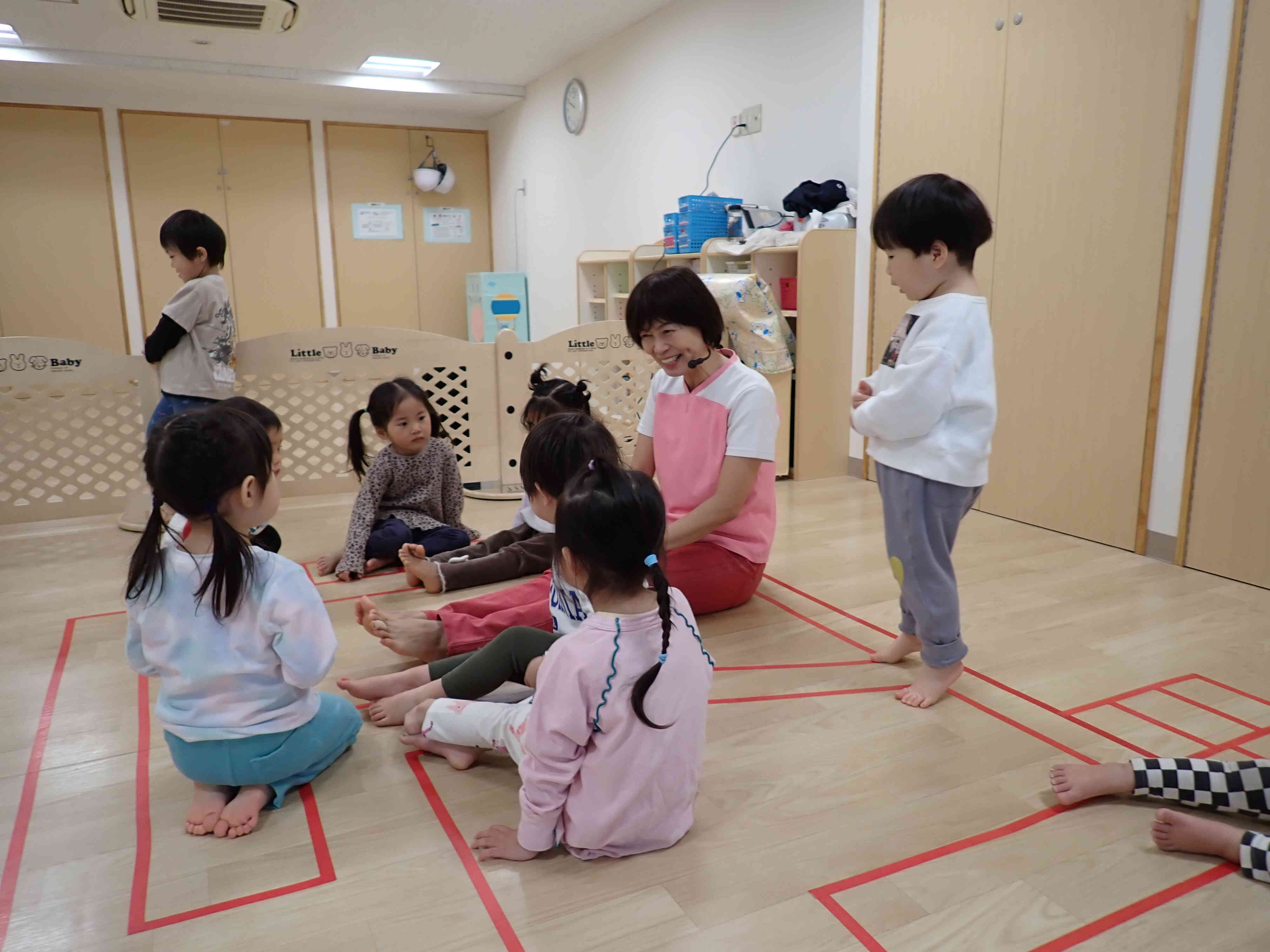 先生の真似っこ！