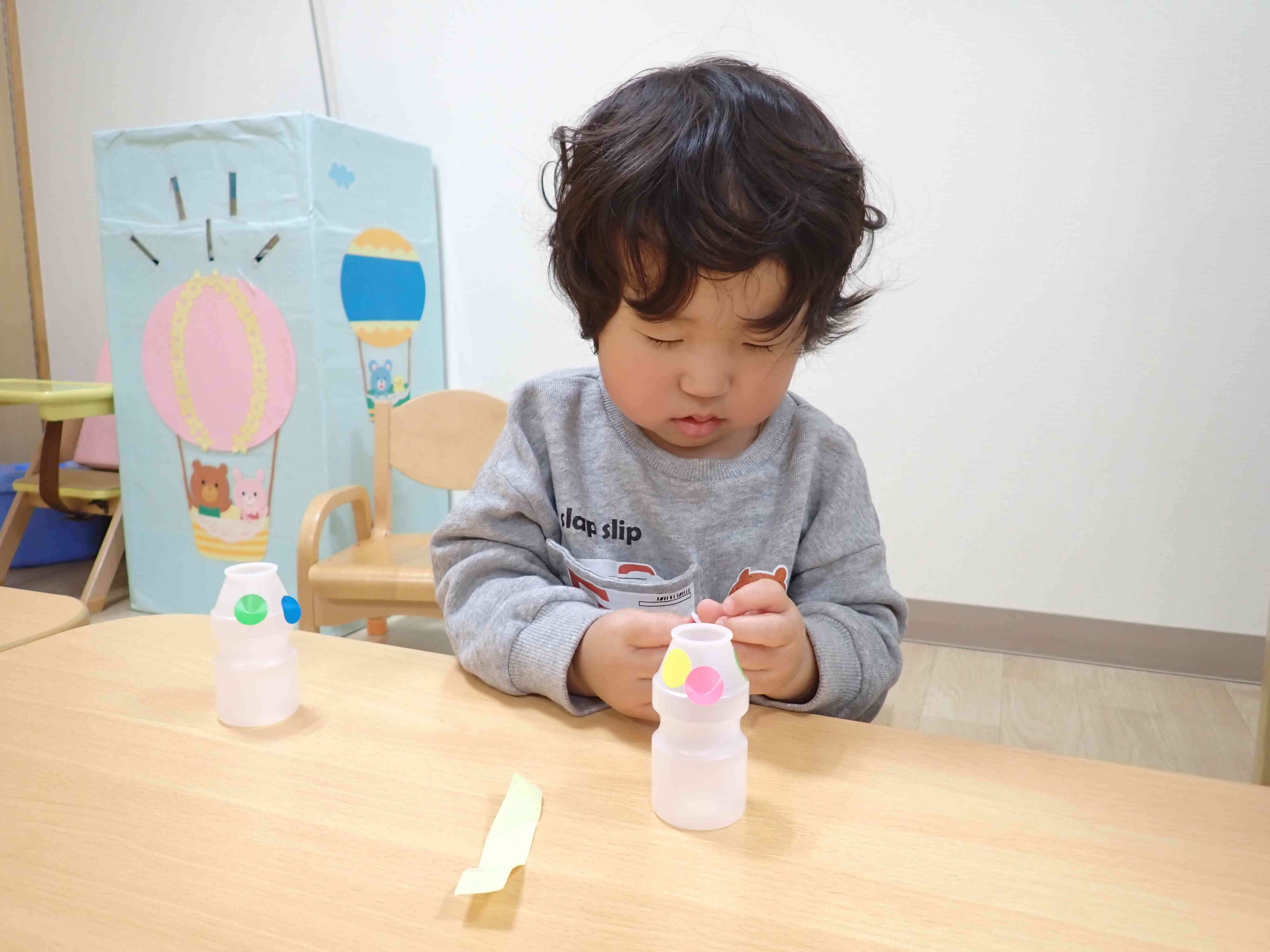 シールたくさん貼れたよ