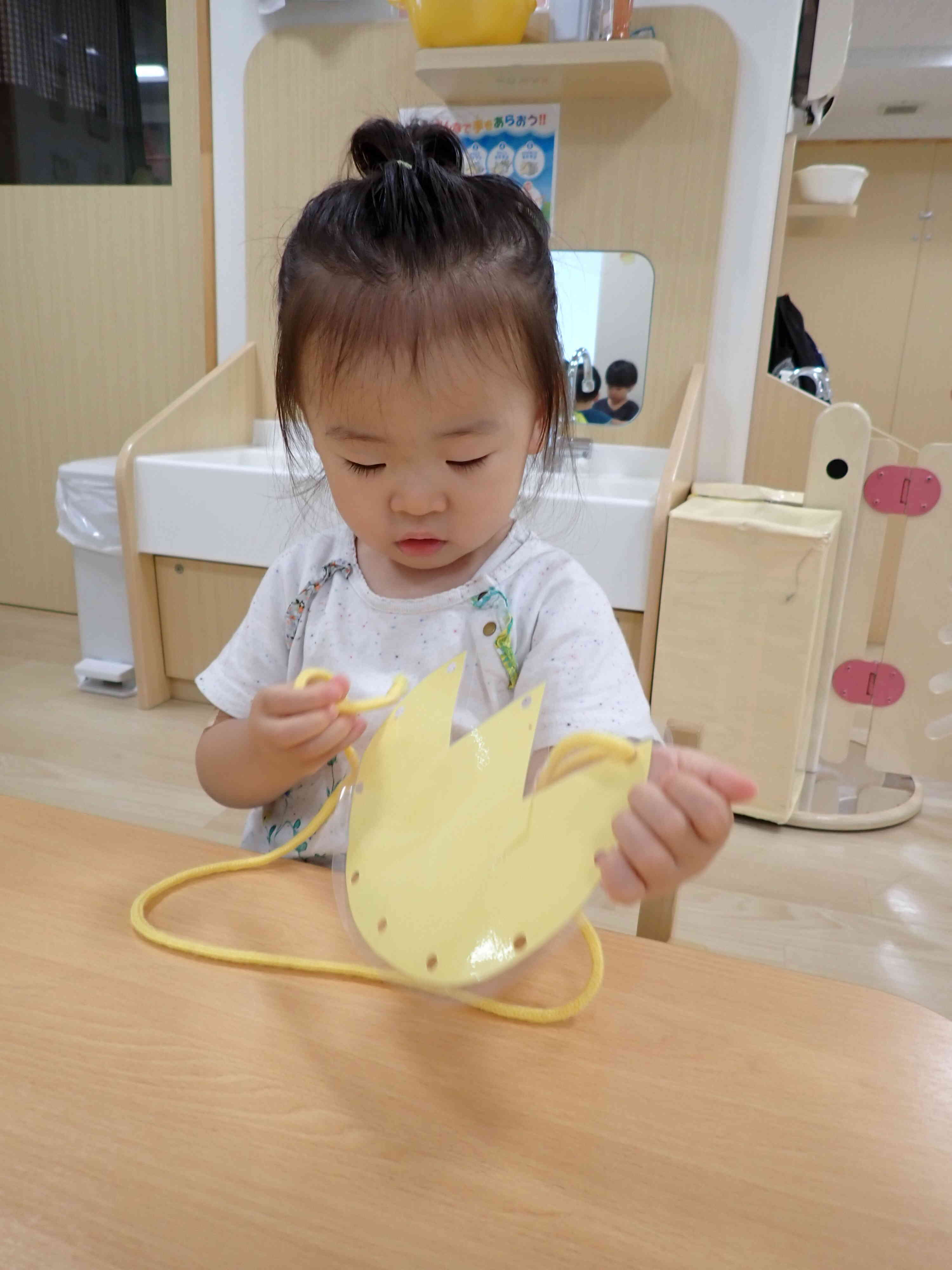 ひも通しもしたよ