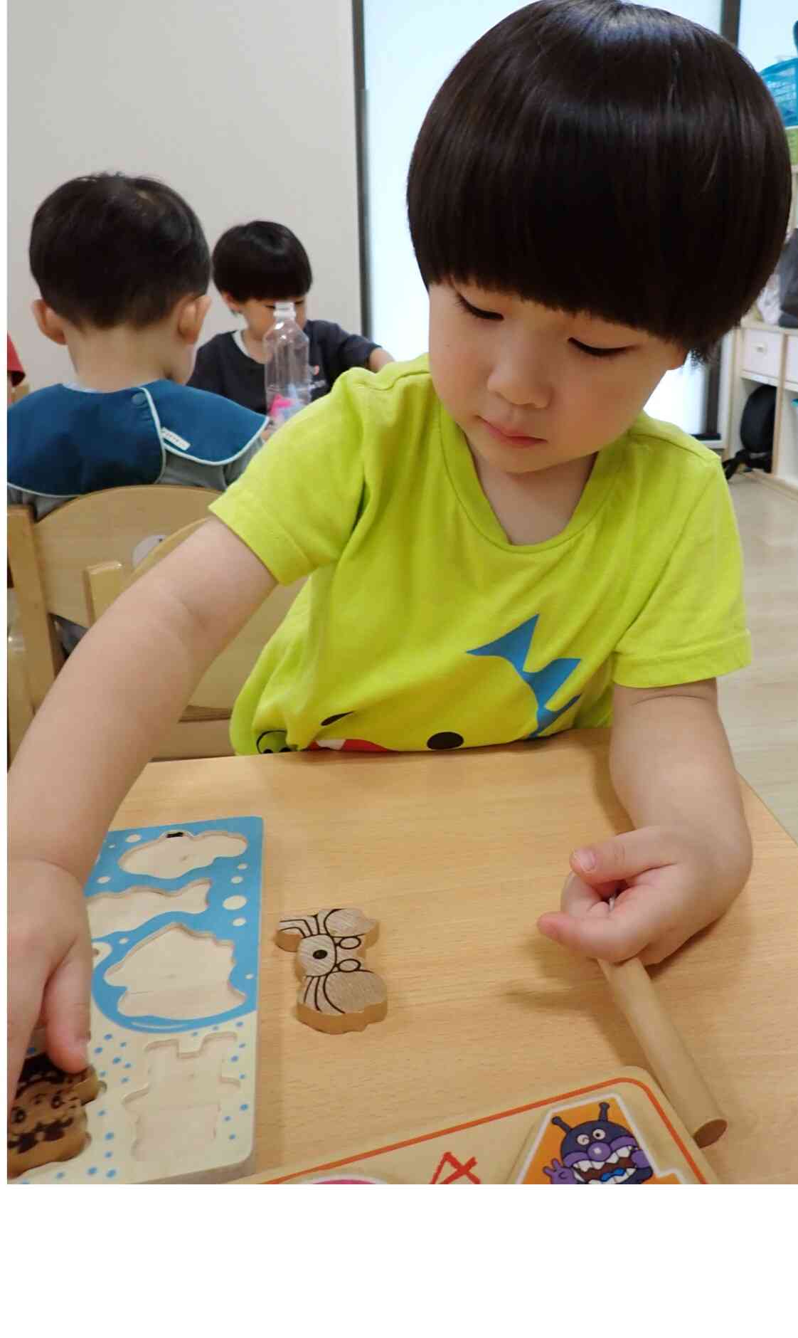 魚釣りのパズルもしたよ