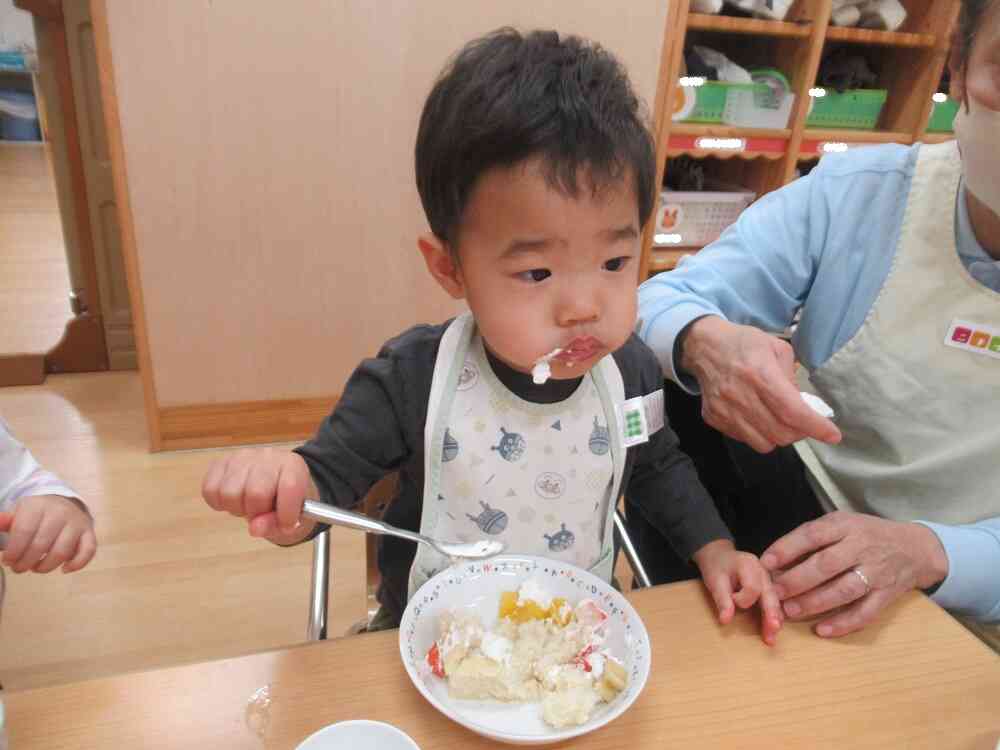 クリスマスケーキ作り！