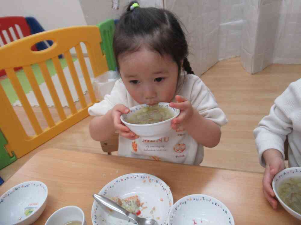 はくさいはおみそ汁に入ってたよ！おいしいね♪