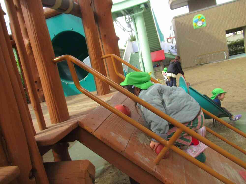 一人で登れるもん！