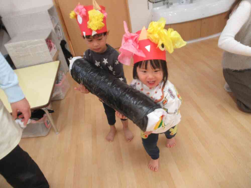 節分の集い～恵方巻リレー～