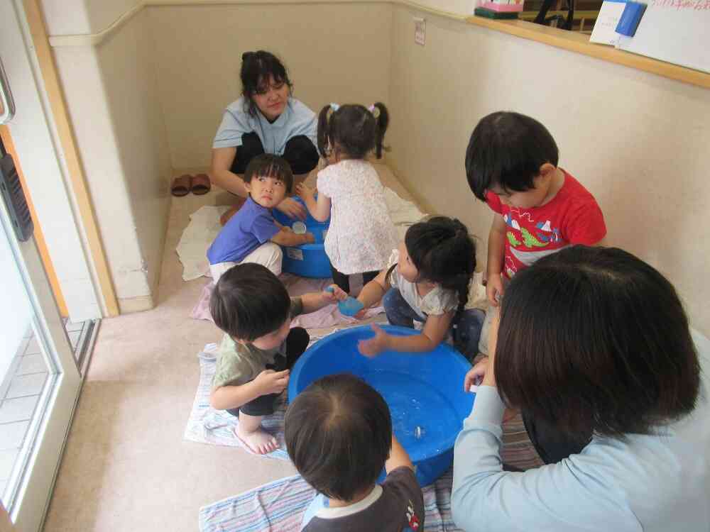 待ちに待った、水あそび！！