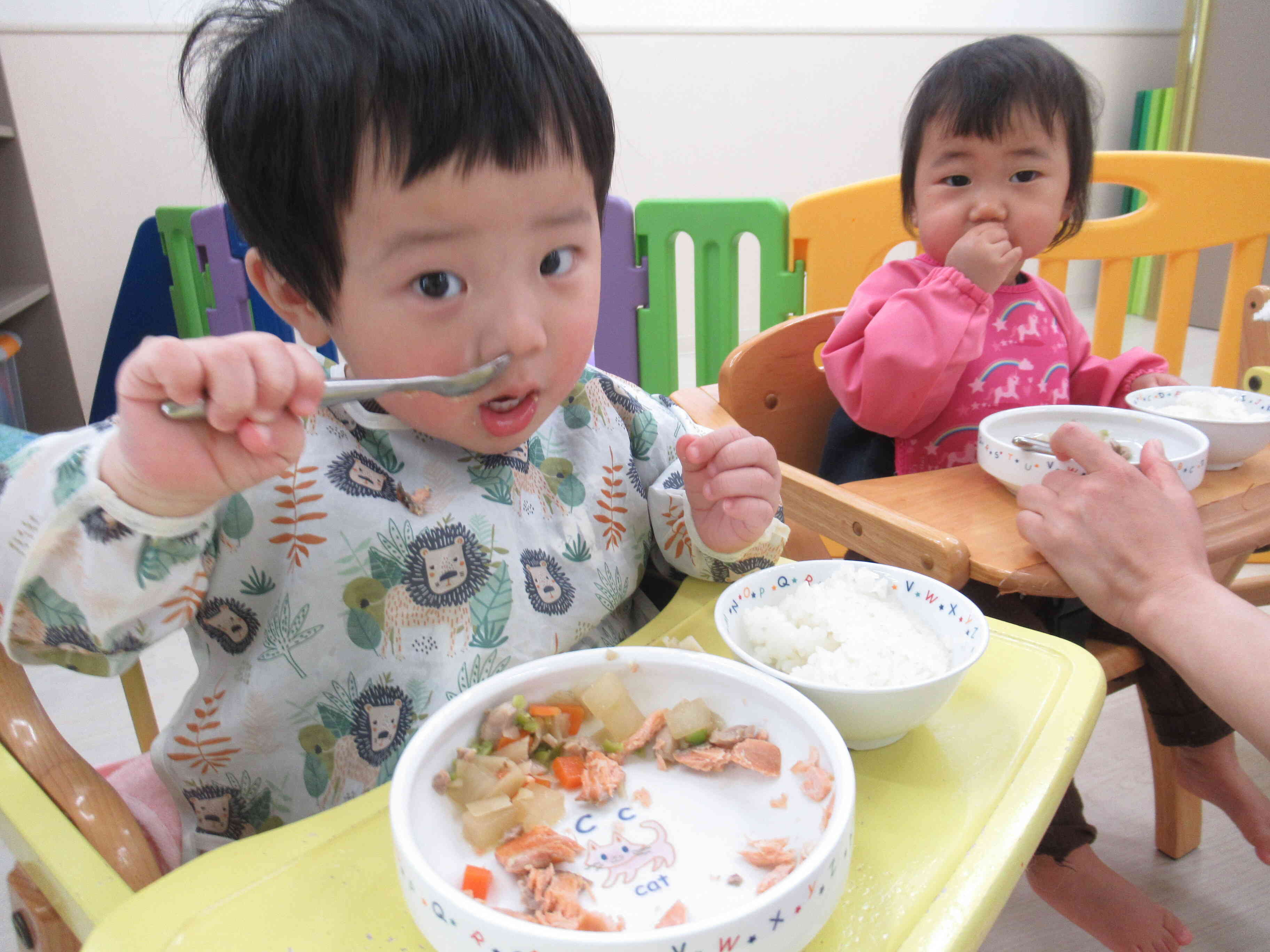 今日もたくさん食べたよ～♪