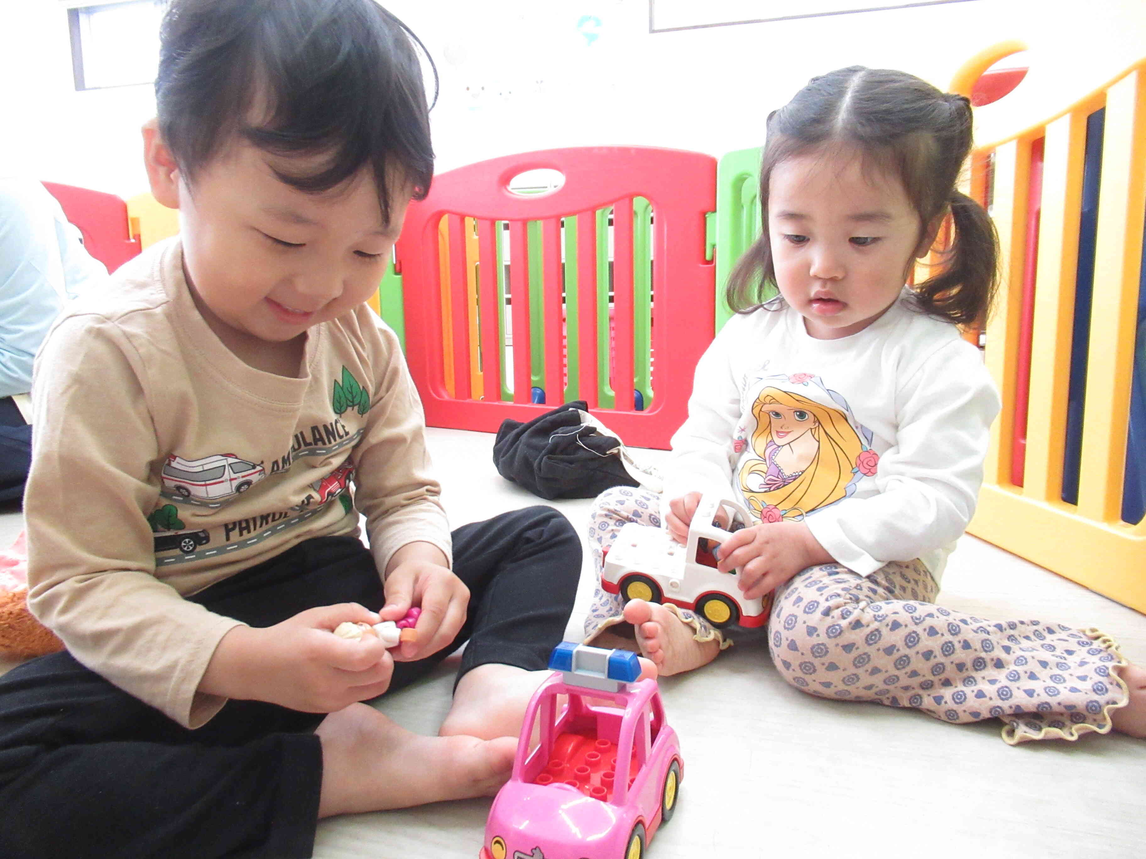 朝の自由遊び♡