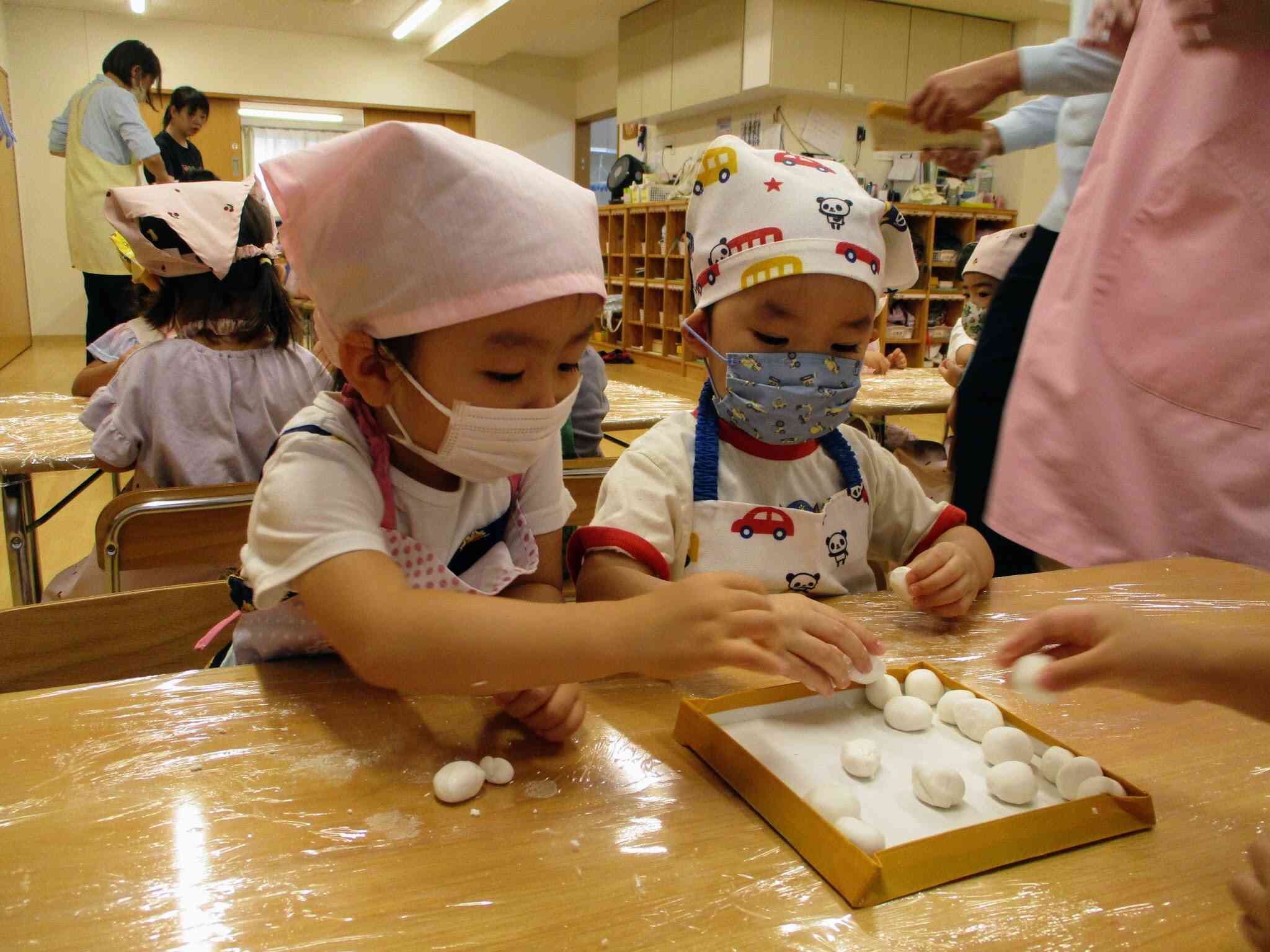 お月見だんご（食育）
