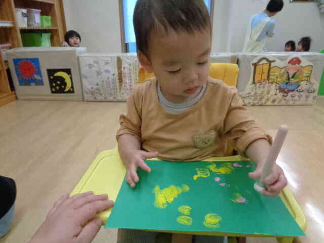 ０歳児　クリスマスツリー