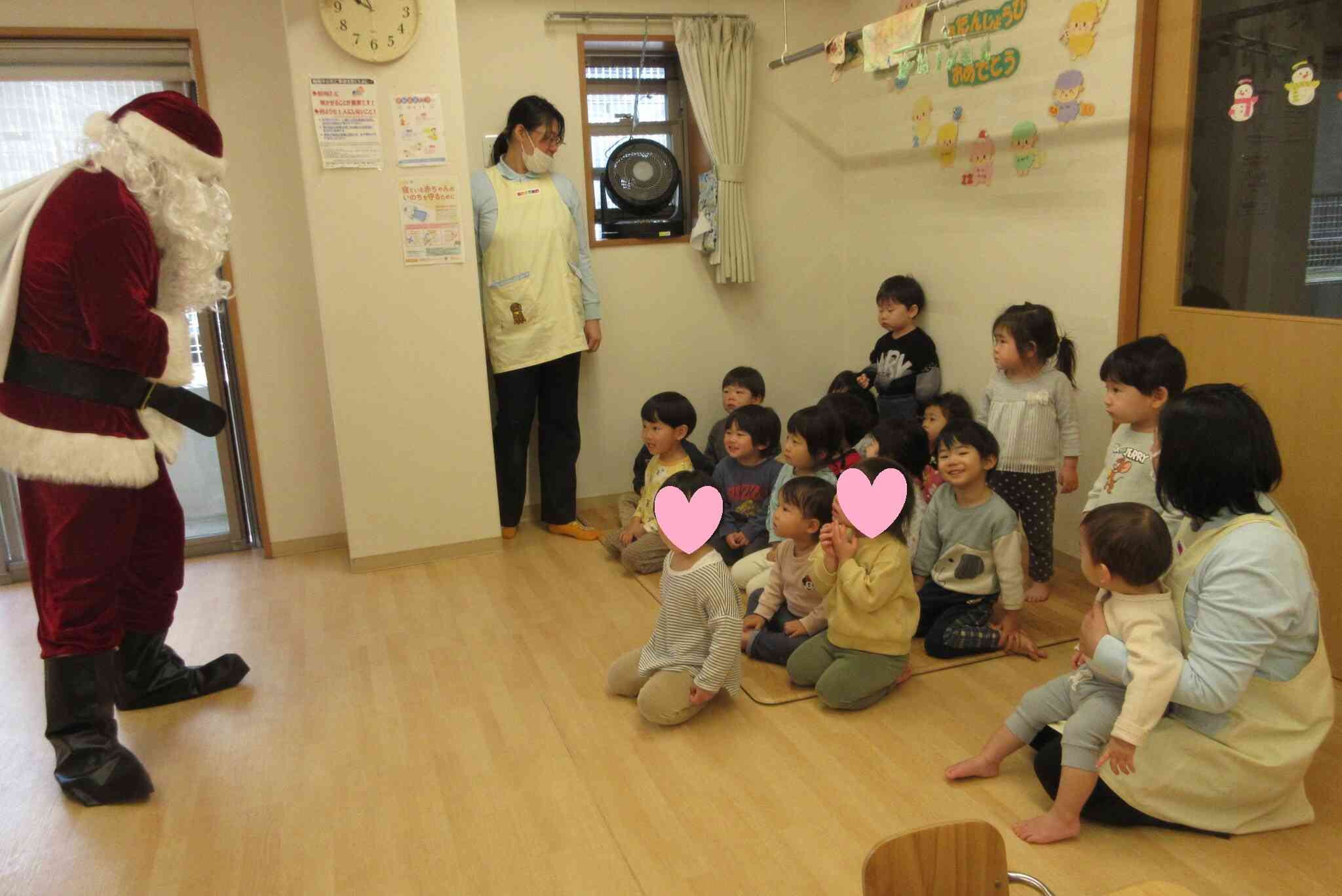 0歳児、1歳児、2歳児 クリスマス会