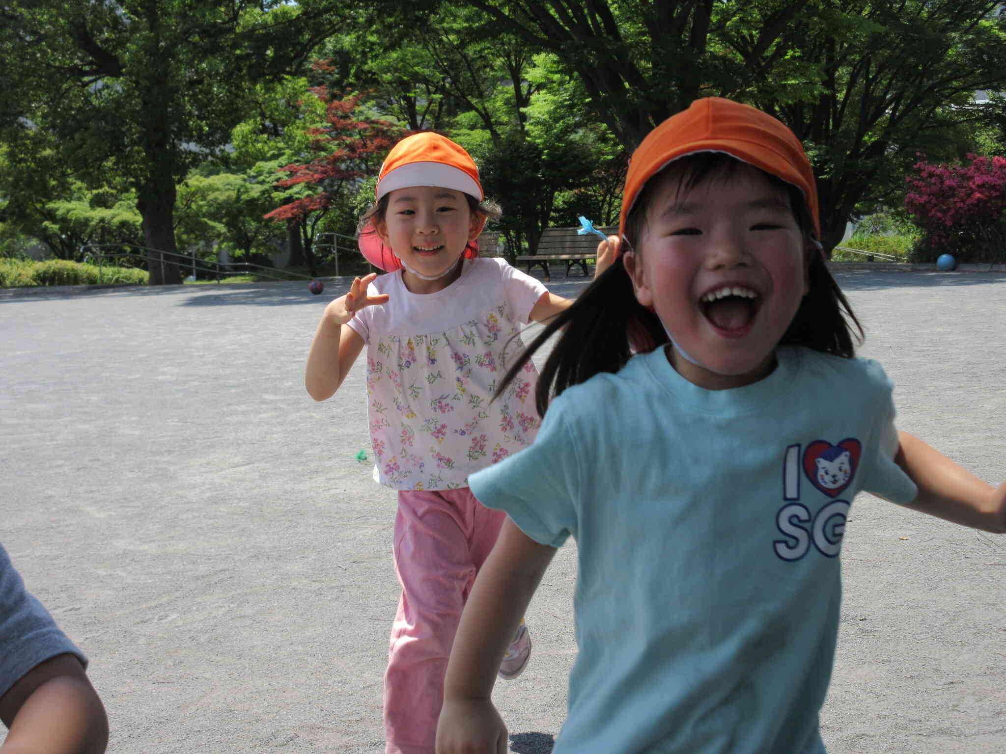 4歳児　おもいっきり走る！