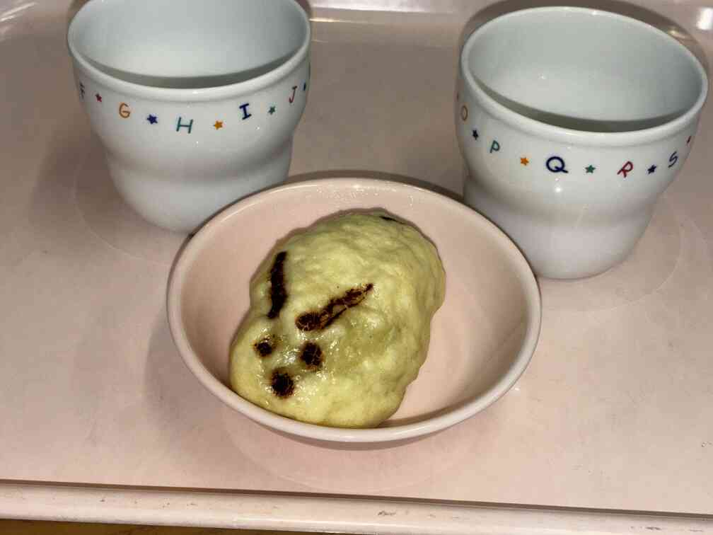 おつきみ　うさぎのおまんじゅう