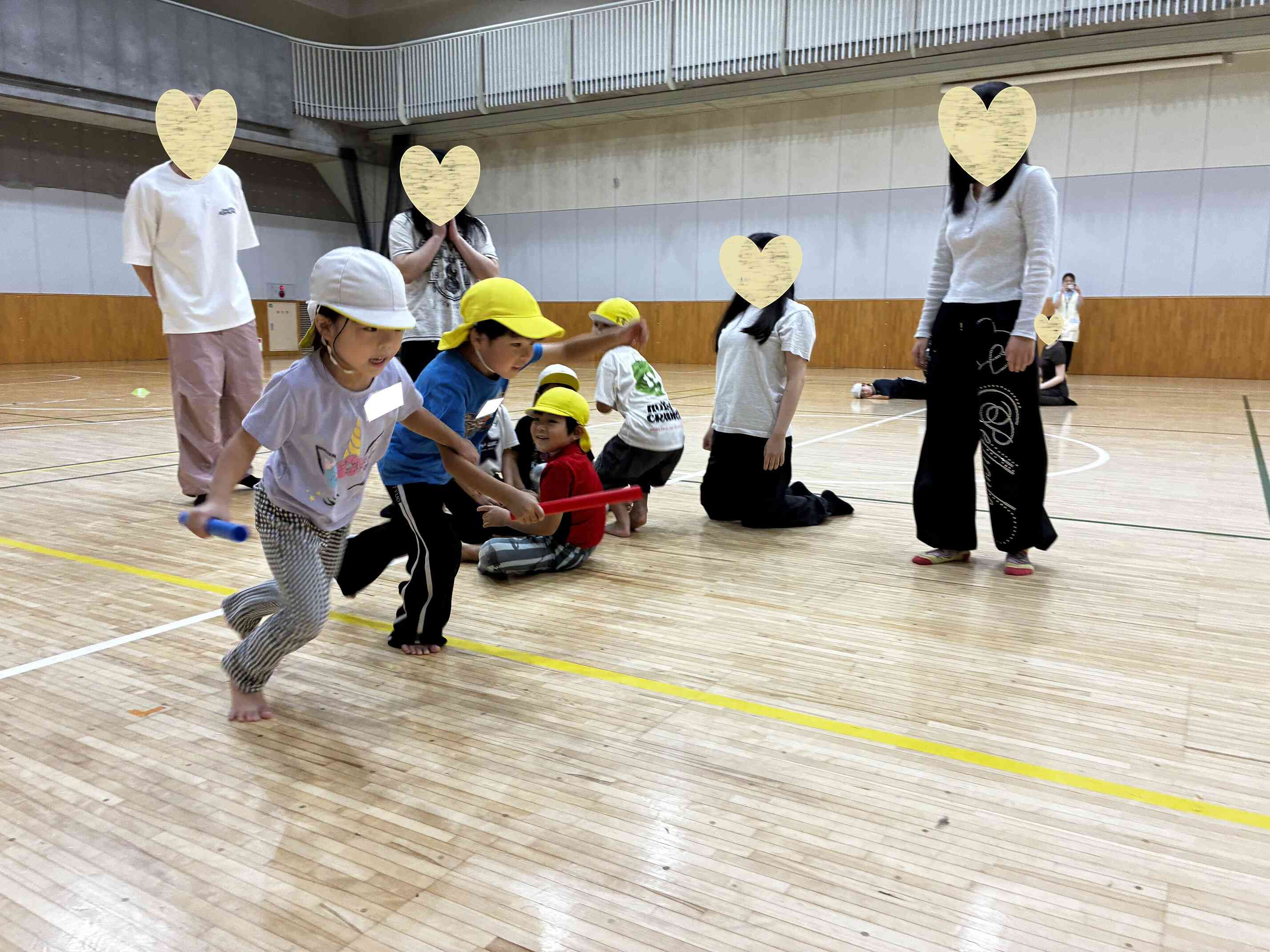 ５歳児　おもいっきり　はしる！