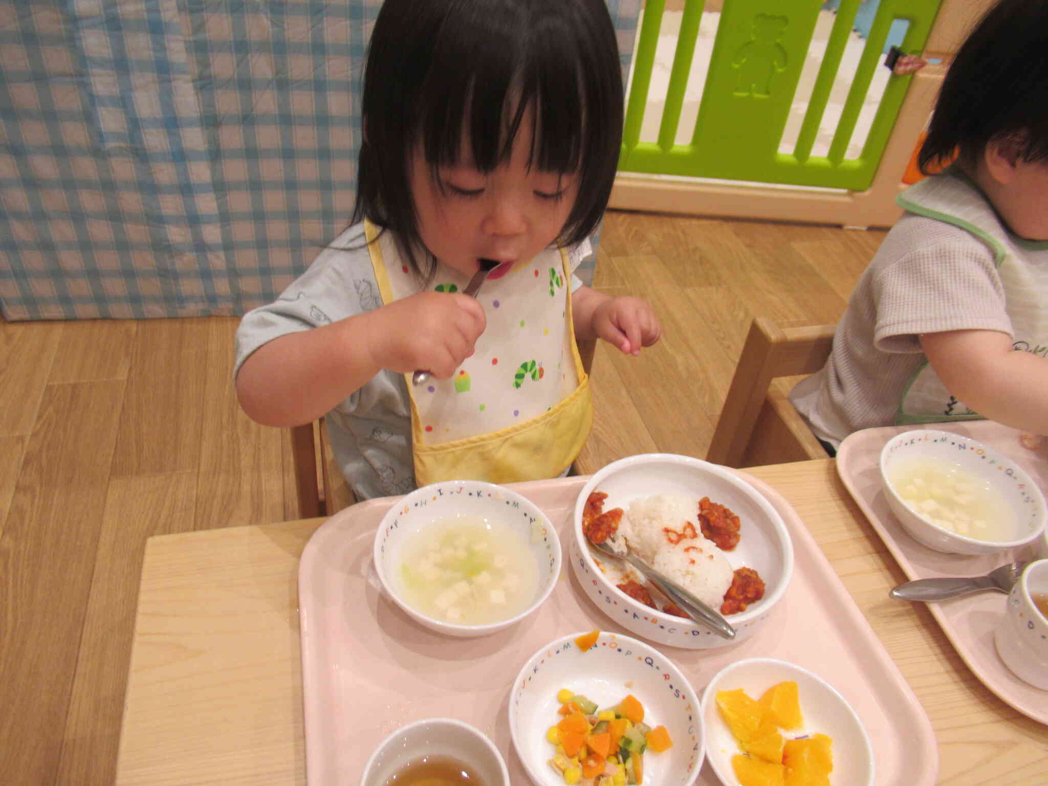 スープもおいしいね。